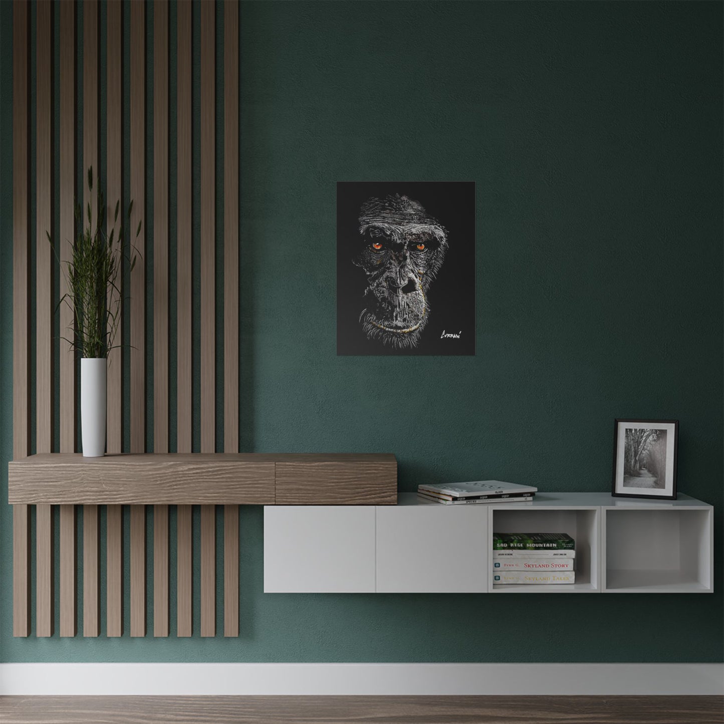 Gorilla Art Satin Poster - 300gsm | Bold Animal Wall Décor