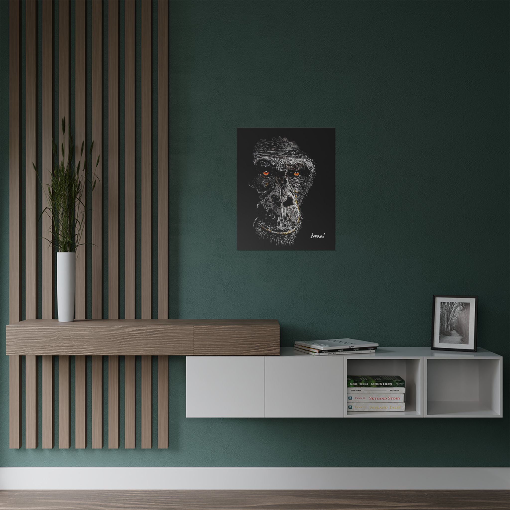 Gorilla Art Satin Poster - 300gsm | Bold Animal Wall Décor