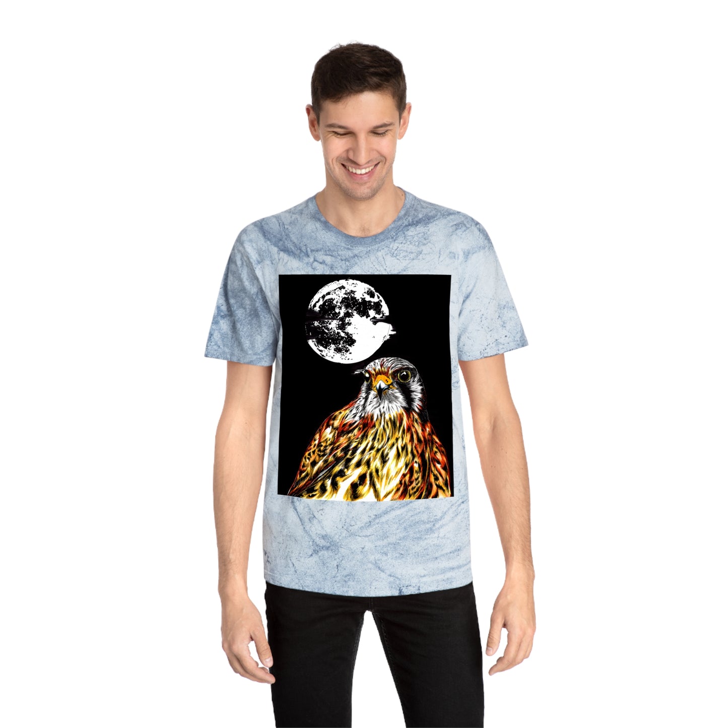 Unisex Color Blast Falcon T-Shirt Bohemian Nature Vibe
