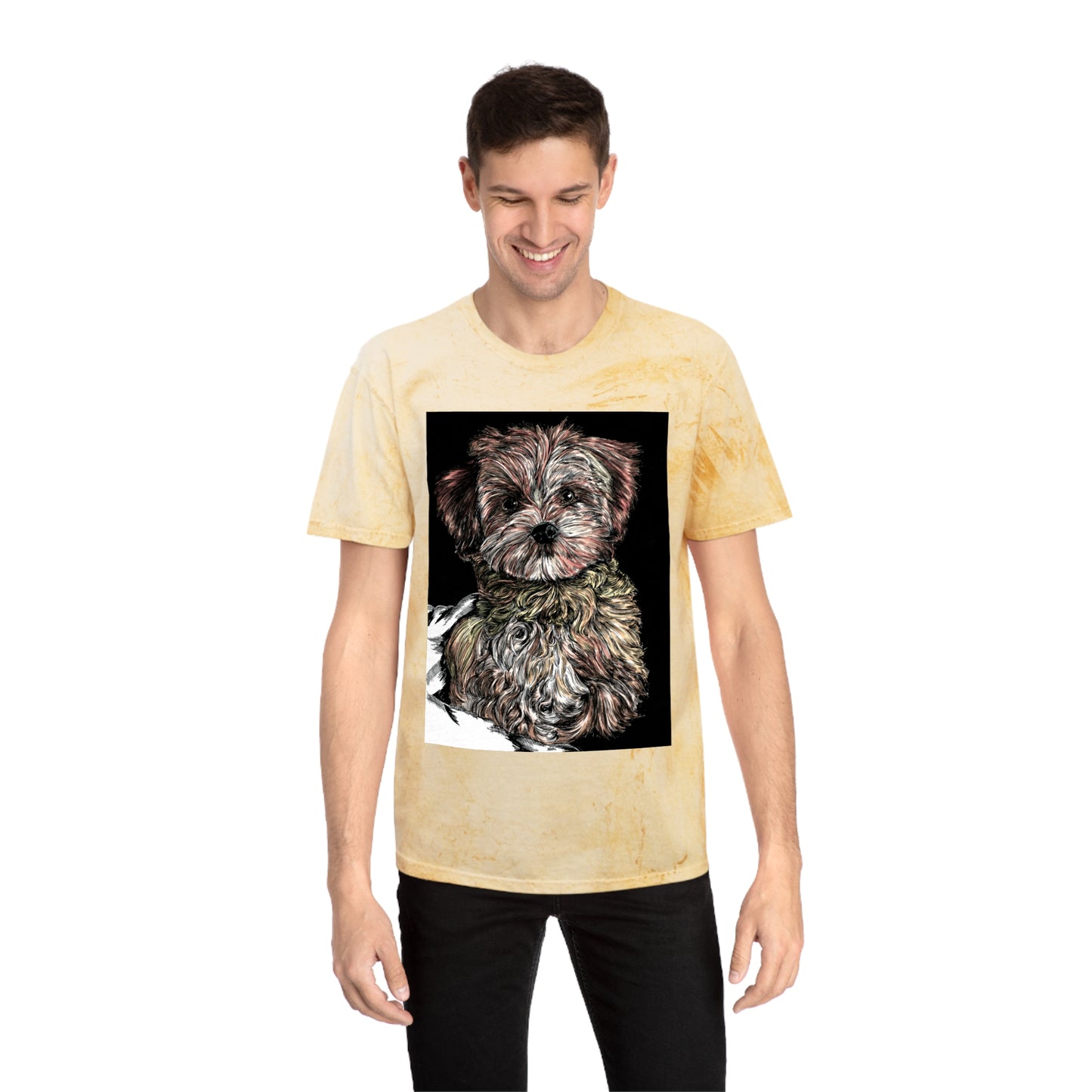 Puppy Colorful Art Unisex T-Shirt - Perfect Gift for Pet Lovers