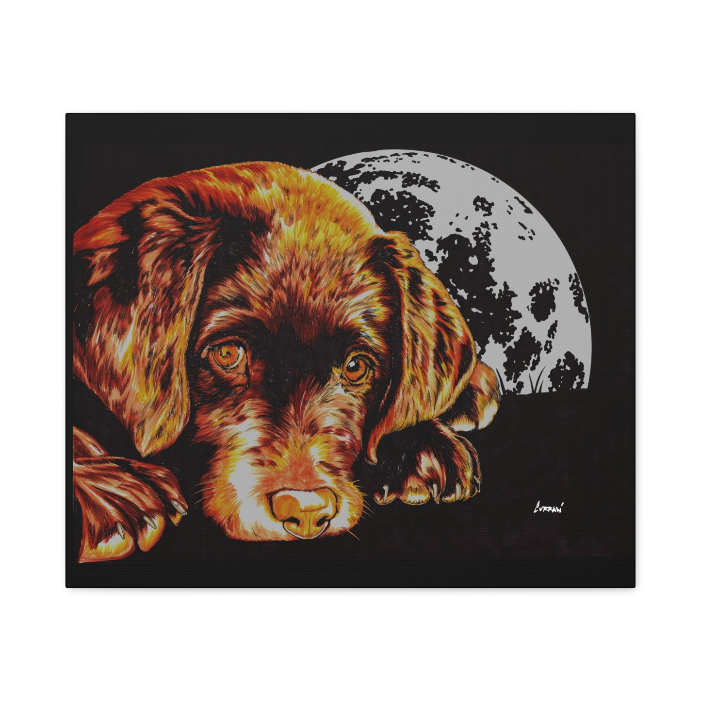 Chocolate Lab Puppy Wall Art Print of the Original