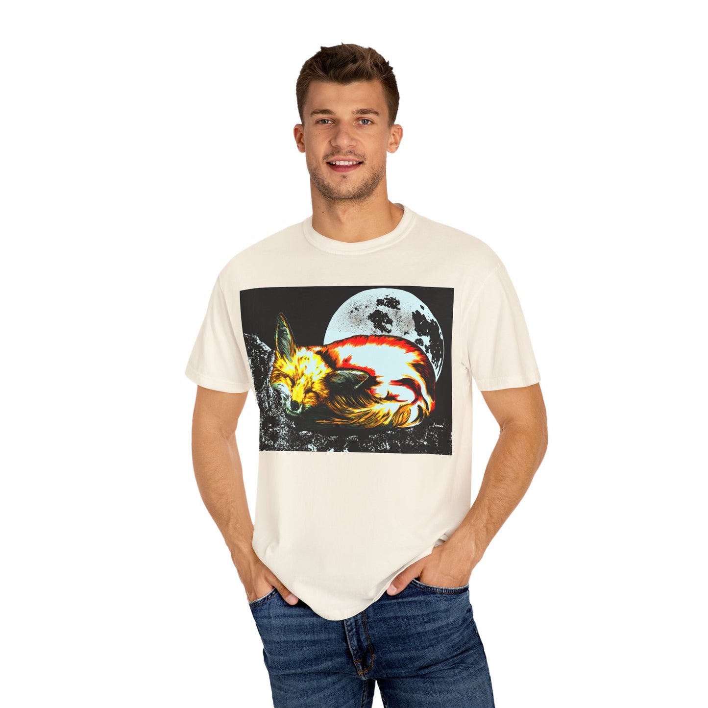 Dreamy Red Fox Graphic Unisex T-Shirt - Night Vibes