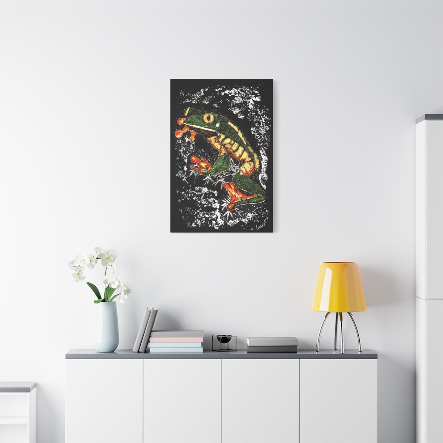 Frog Wall Art Print of the Original, hand drawn wall art