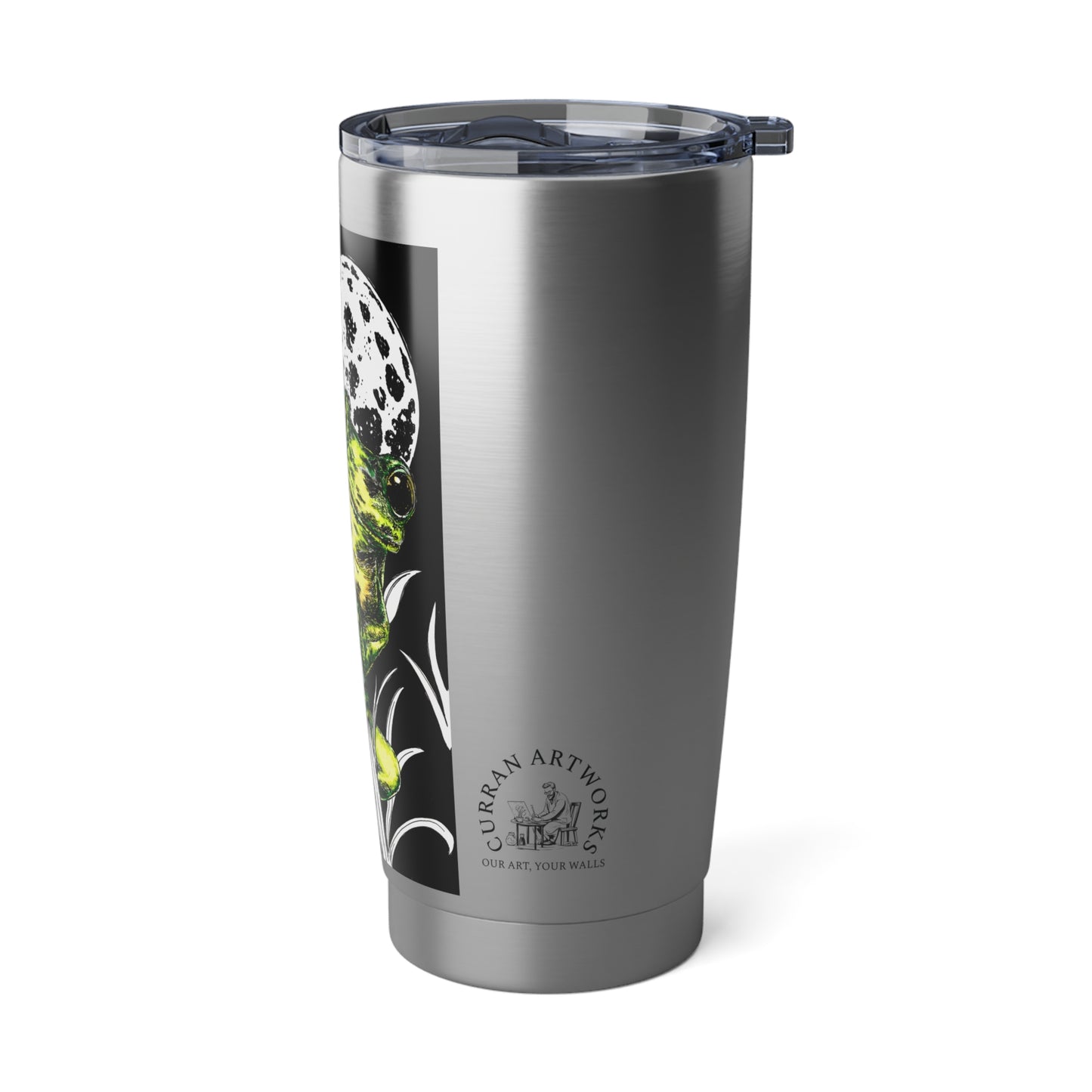 Frog Travel Mug, 20oz Tumbler, Original Art Design,