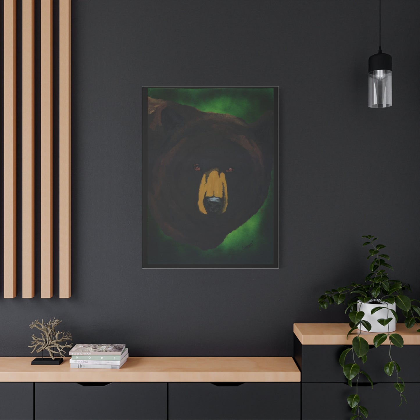 Brown Bear Wall Art, Brown Bear Art Print