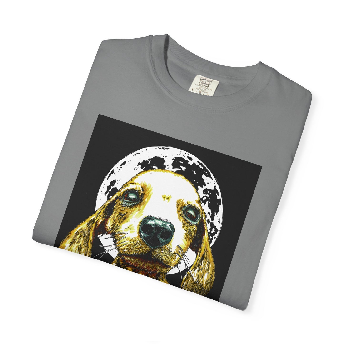 Unisex Garment-Dyed T-Shirt – Original Hand-Painted Puppy Art