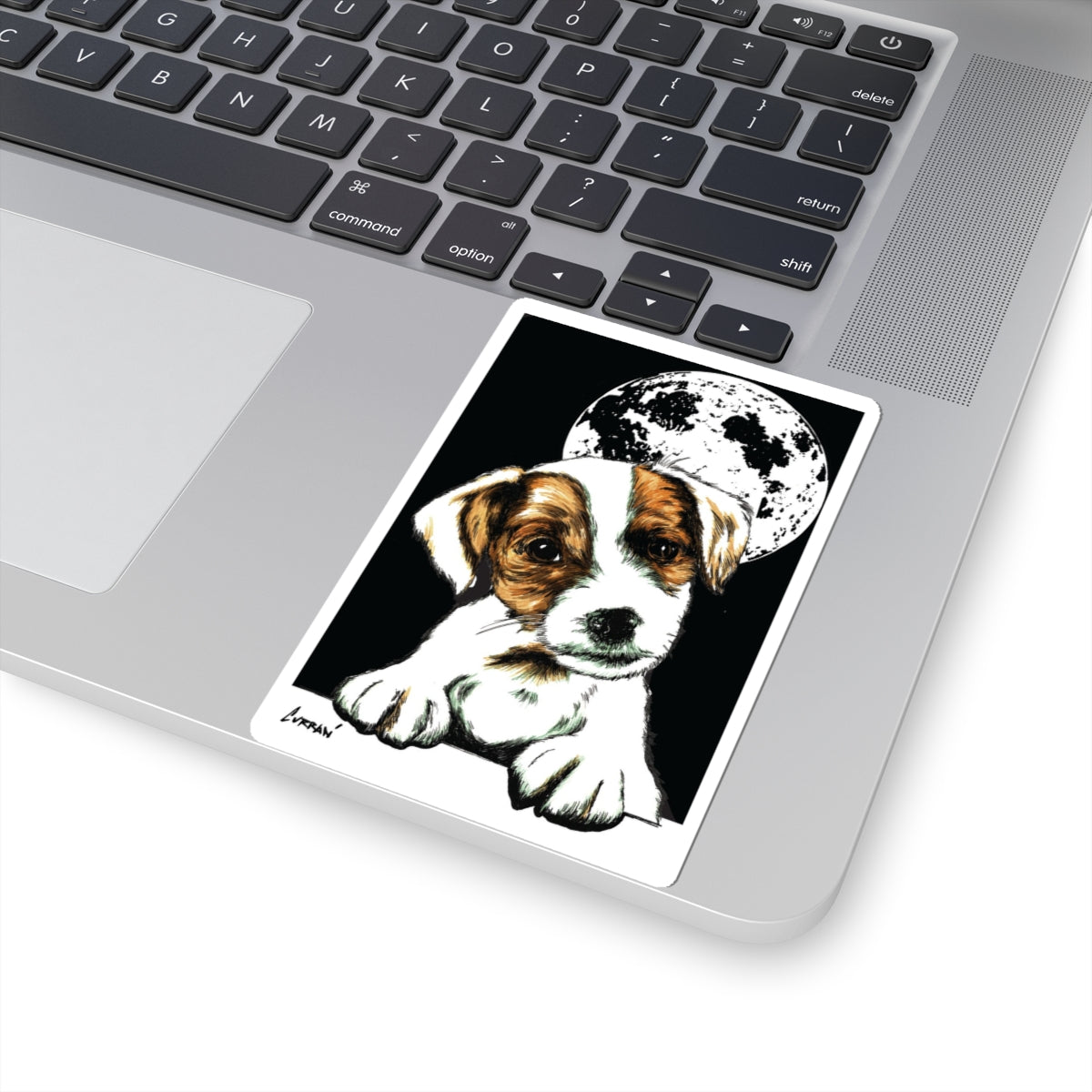 Cute Beagle Moon Kiss-Cut Stickers