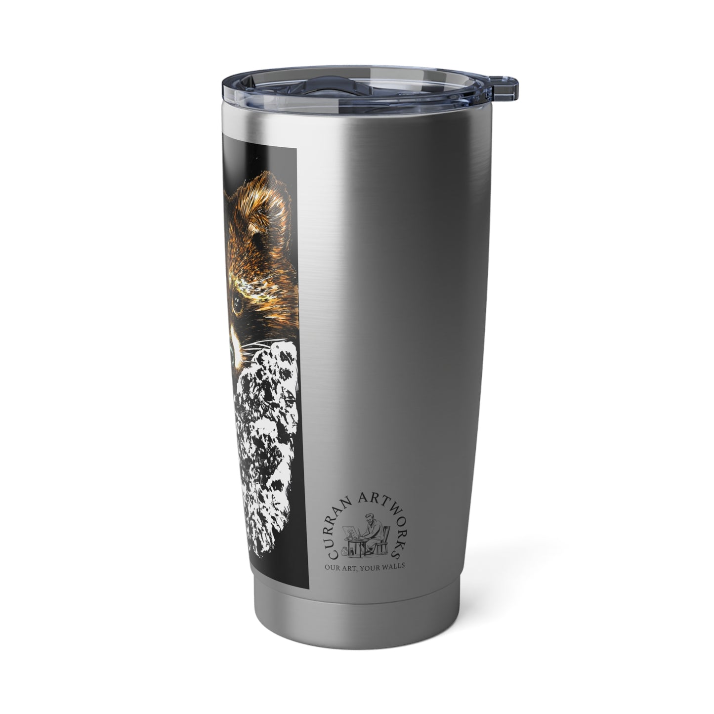 Raccoon Travel Mug, Raccoon Coffee Cup, Raccoon Lover Gift, Raccoon Art Tumbler, Unique Raccoon Mug, Raccoon Gift, Raccoon Insulated Cup