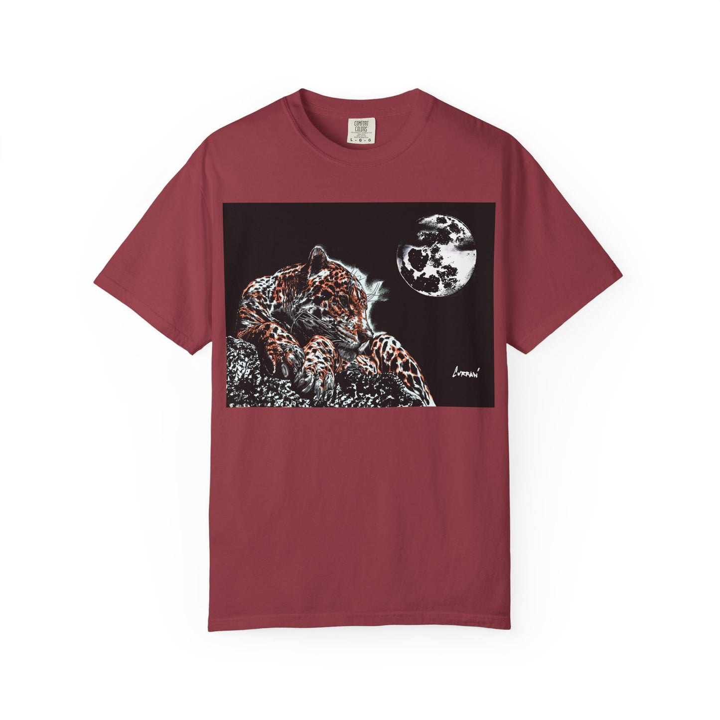 Moonlit Leopard Unisex Garment-Dyed T-Shirt