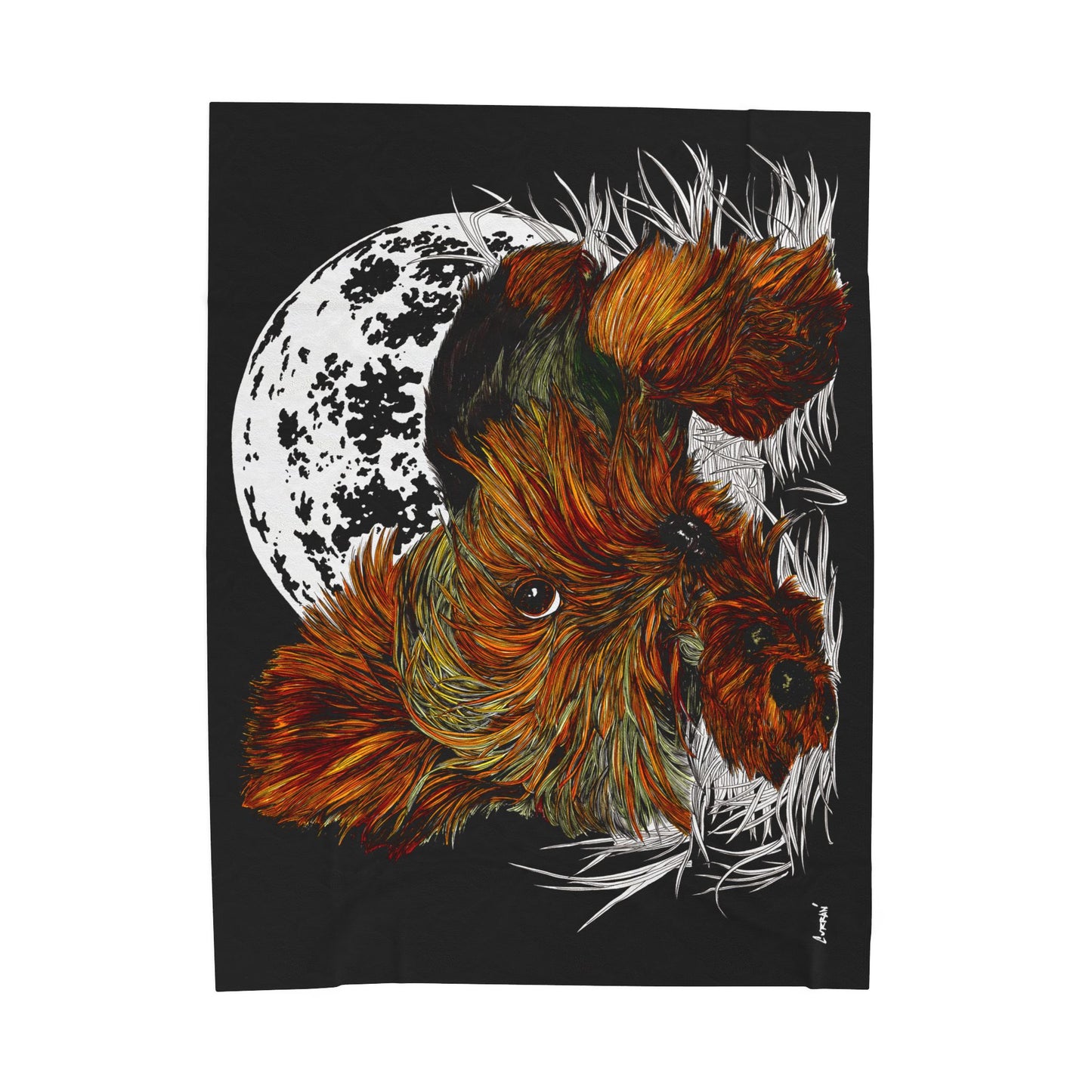 Yorkie Terrier Plush Blanket Perfect for Pet Lovers
