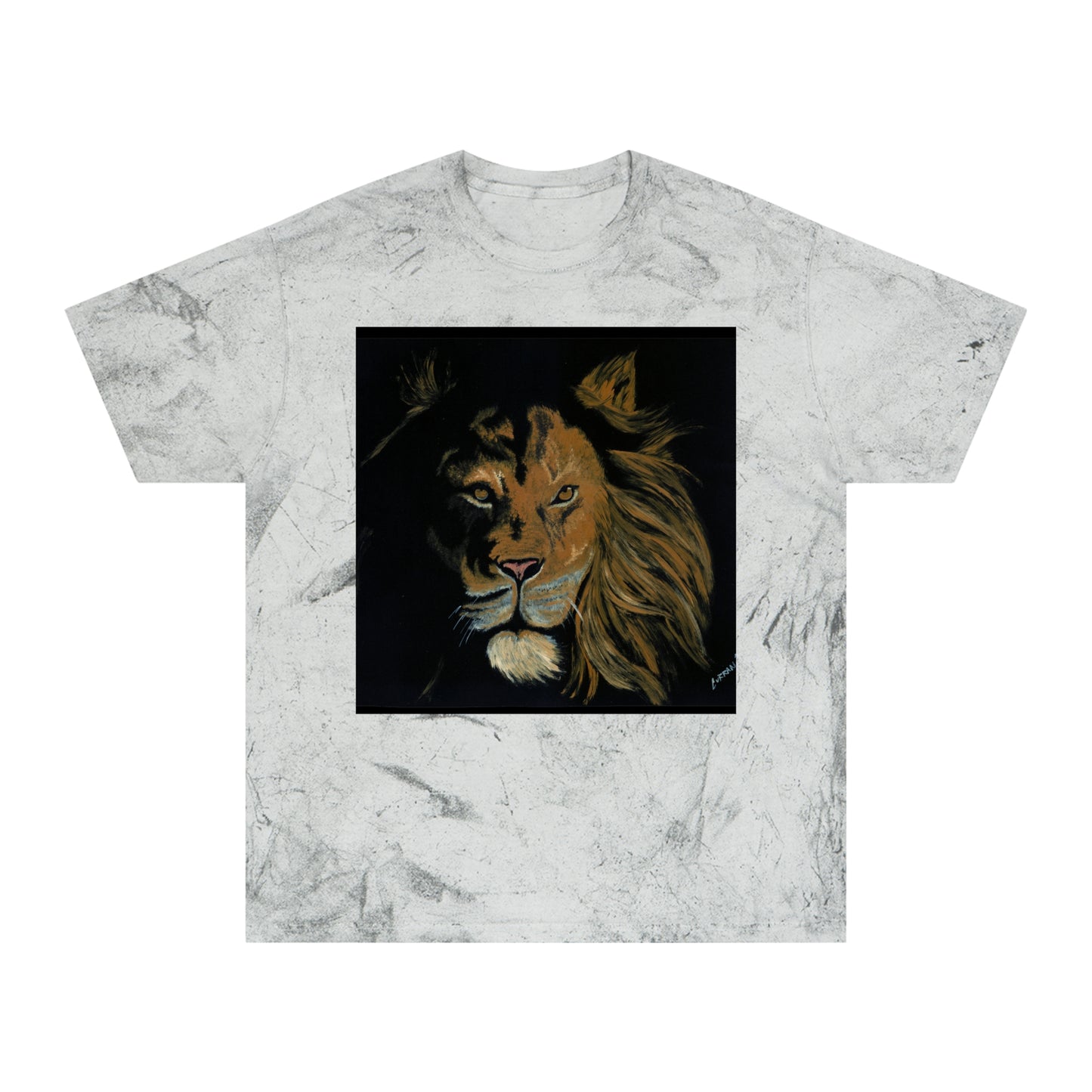 Color Blast T Shirt Powerful Lion Design by Kris Curran