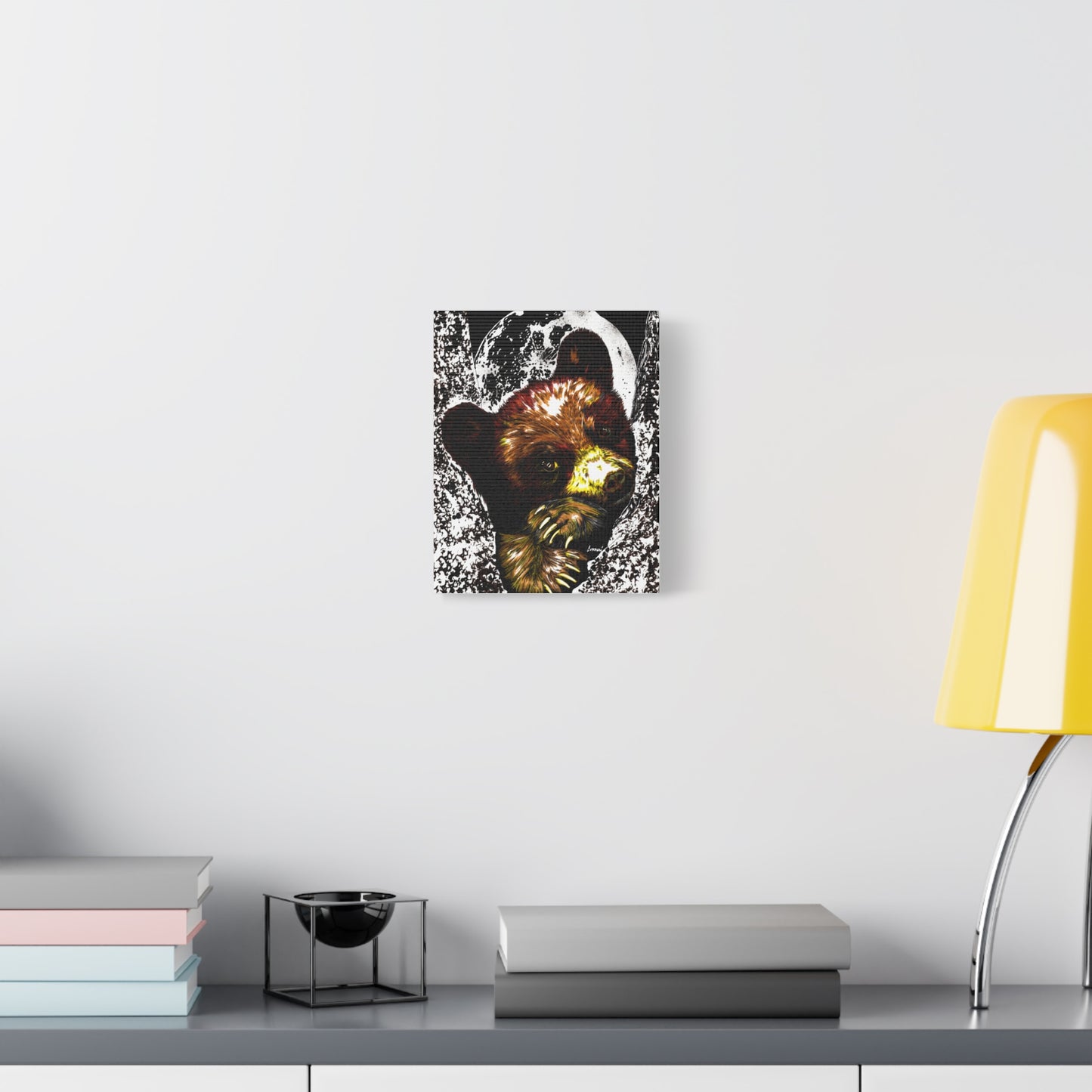 Brown Bear Cub Print of the Original, hand drawn wall art