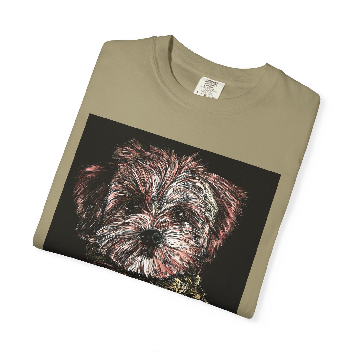 Puppy Art Unisex Garment-Dyed T-Shirt – Original Hand-Drawn