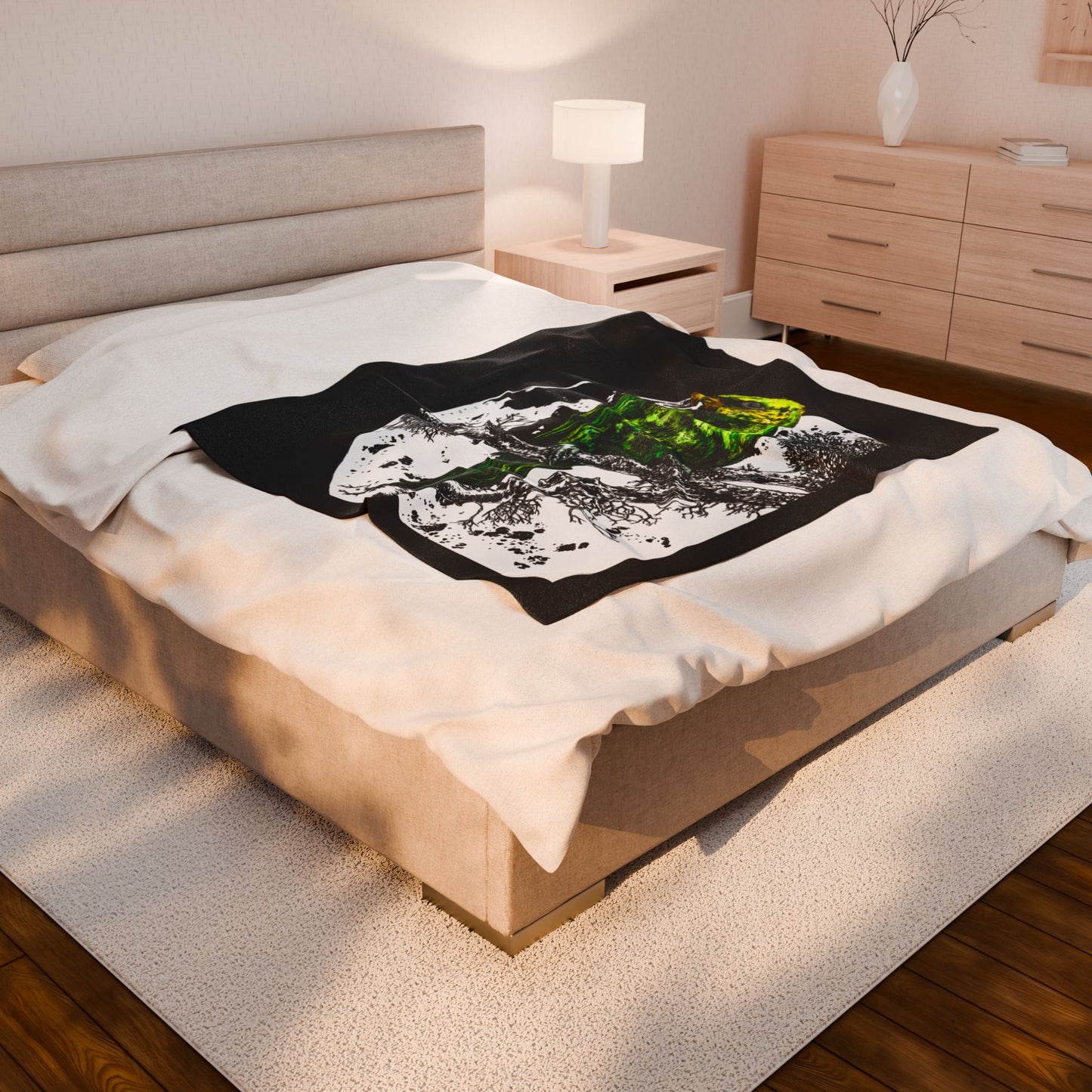 Colorful Parrot Velvet Plush Blanket -Tropical Vibes for Home Decor