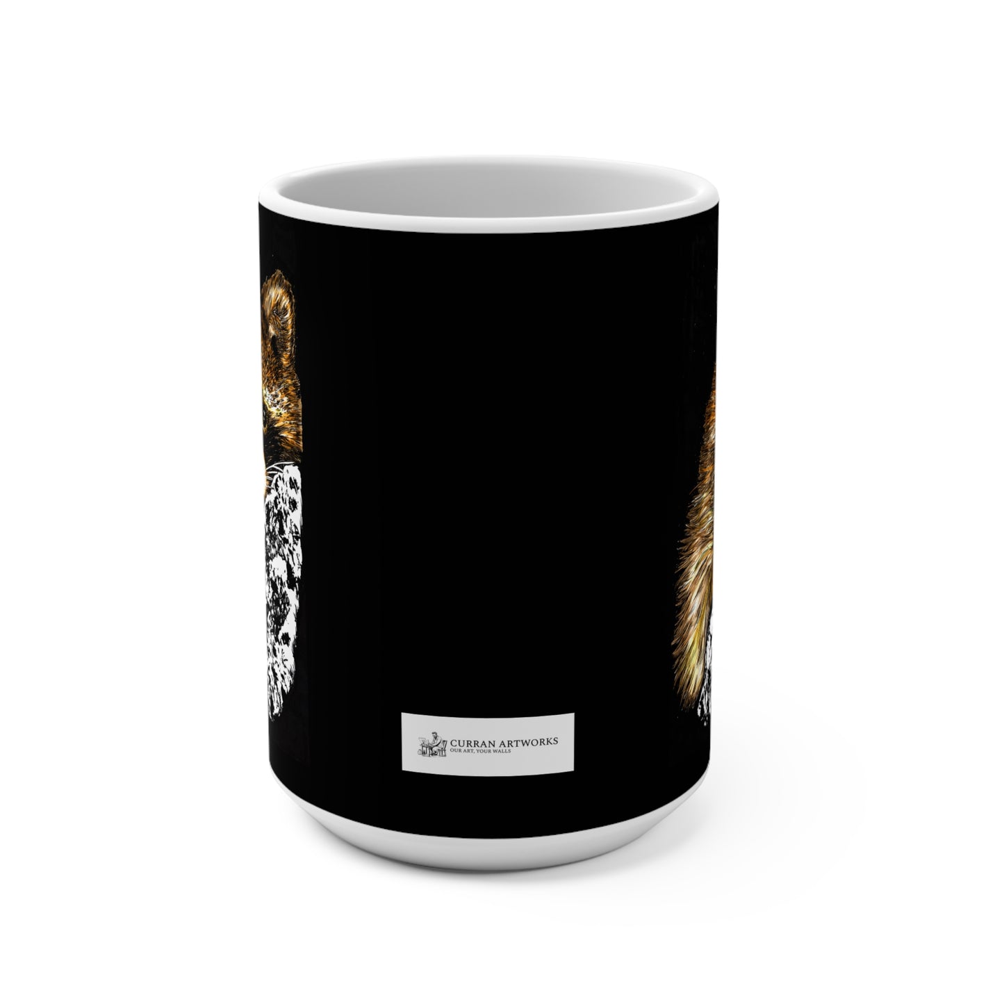 Raccoon Art Mug - 15oz Cute Wildlife Design