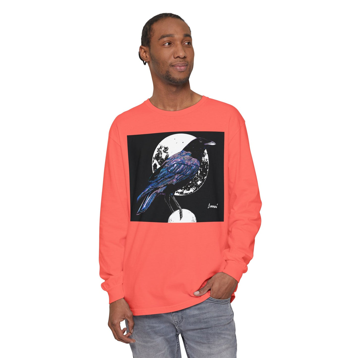 Mystical Crow Long Sleeve T Shirt Unisex