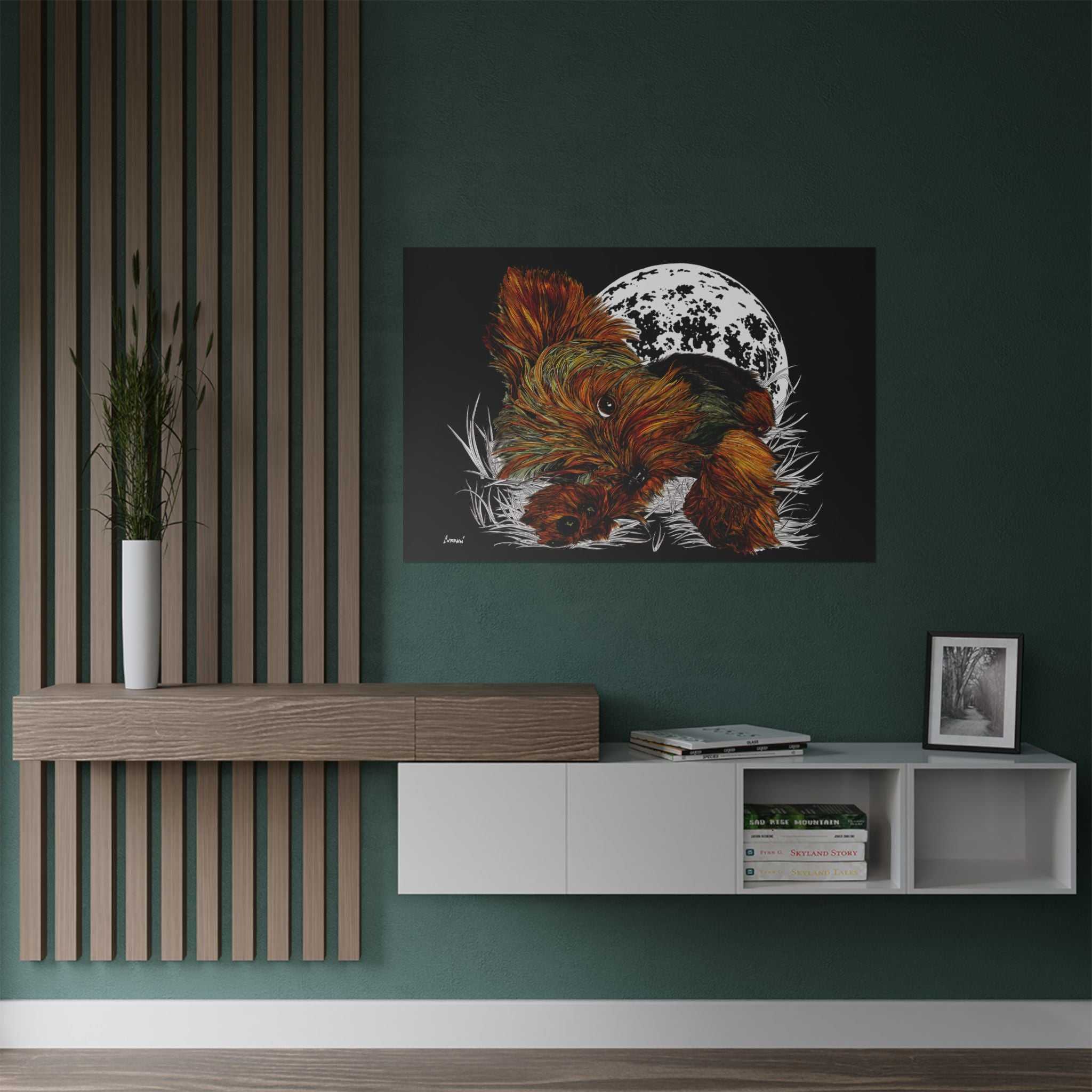 Elevate your walls with our Yorkshire Terrier Satin Poster - 300gsm Art Print for Dog Lovers. Perfect for any pup enthusiast!