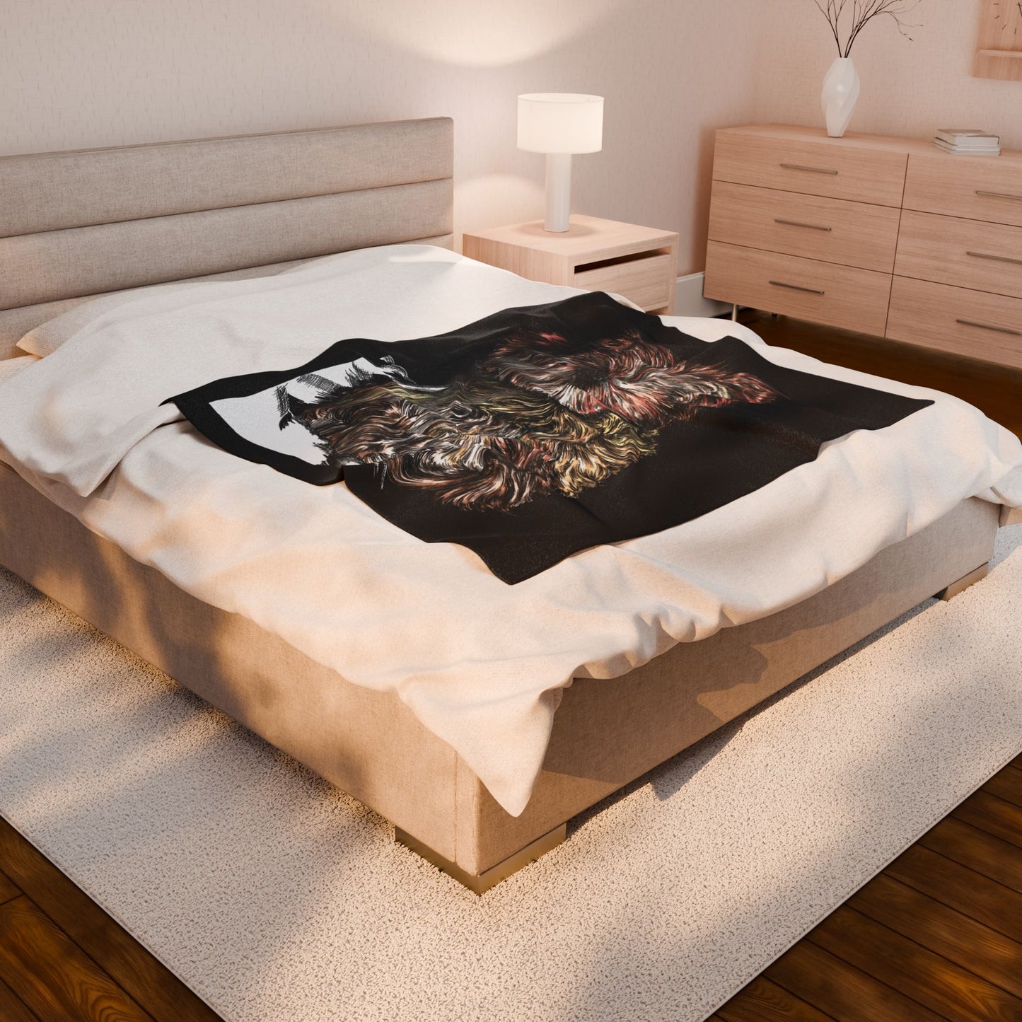 Cozy Dog Lover Velveteen Plush Blanket Perfect for Gifts