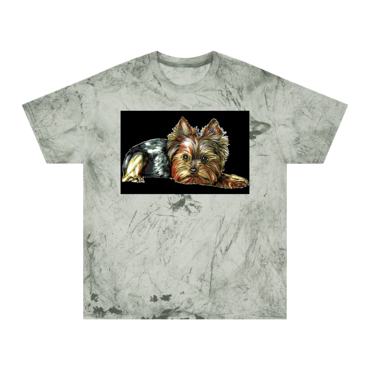 Yorkie Terrier Color Blast T-Shirt - Stylish Pet Apparel for Animal Enthusiasts