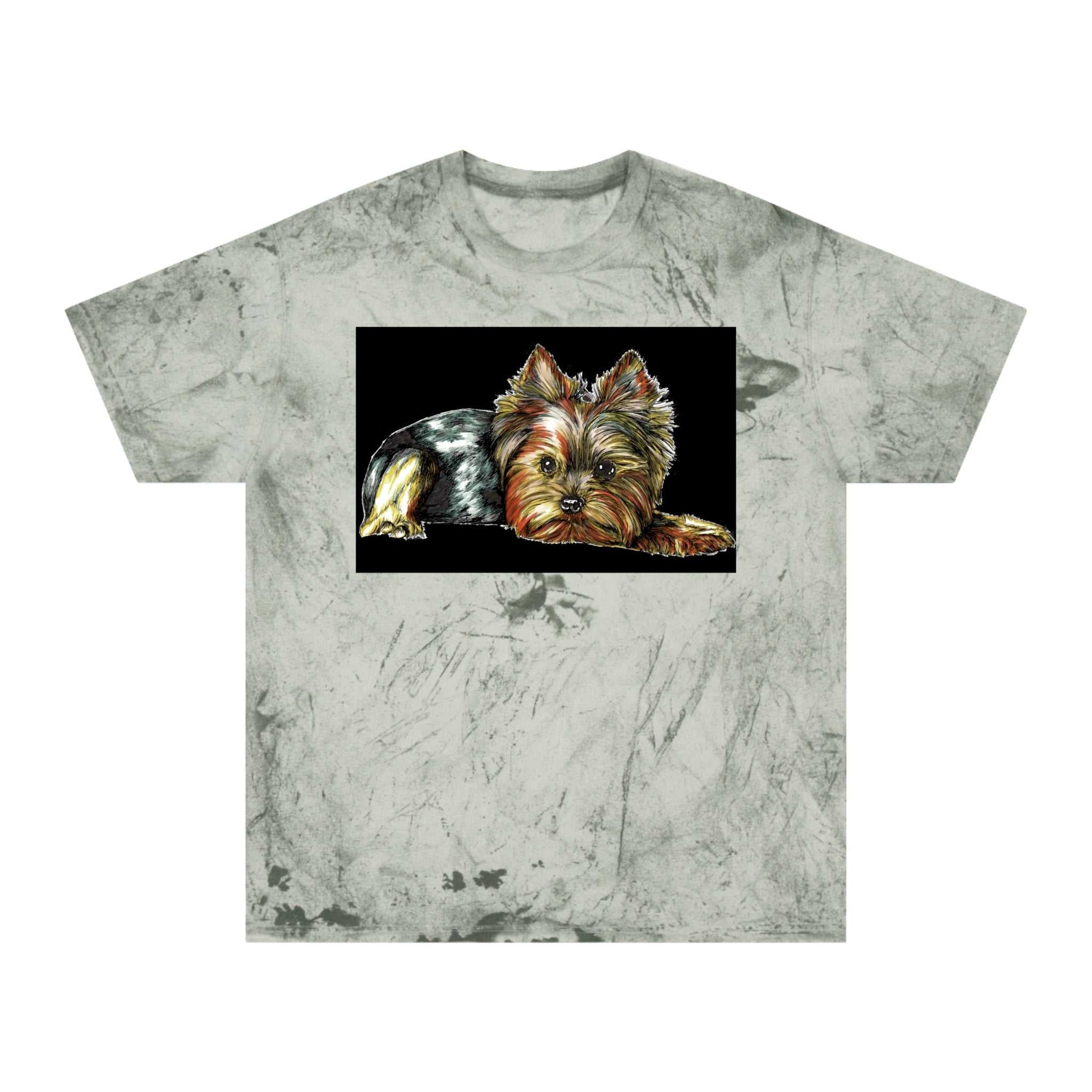 Make a statement with Yorkie Terrier Color Blast T-Shirt - Stylish Pet Apparel for Animal Enthusiasts. Stand out in style!