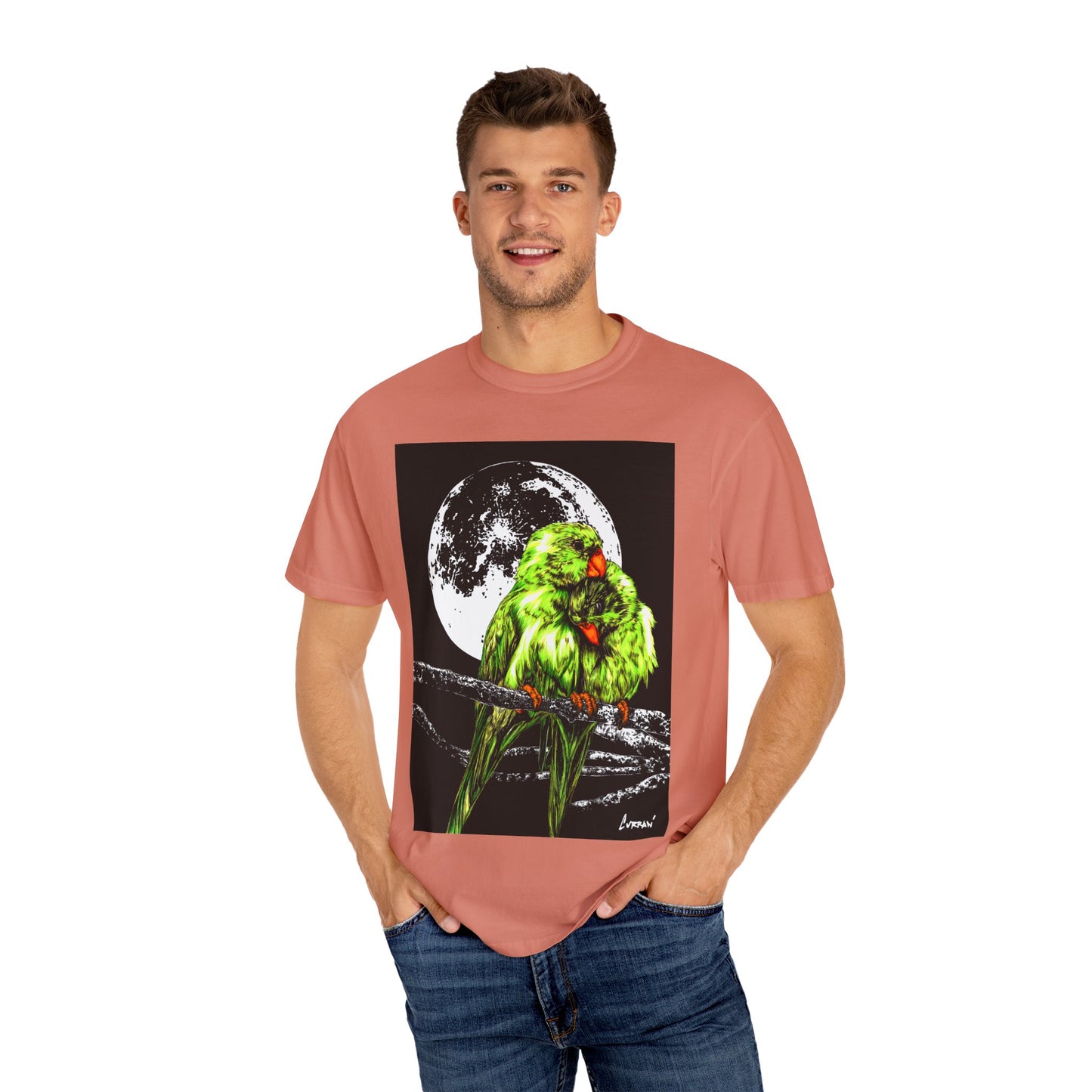 Parrots in the Moonlight Unisex T-shirt