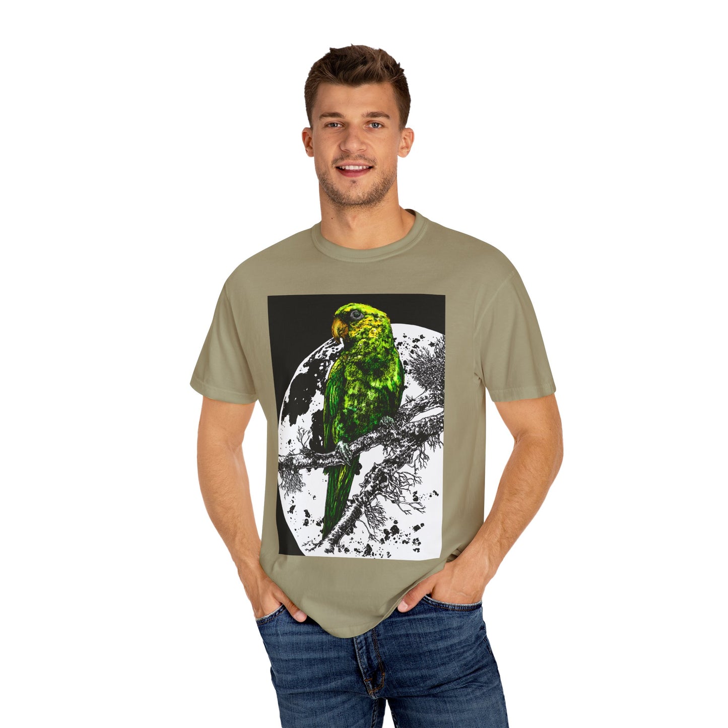 Parrot in the Moonlight Unisex T-shirt