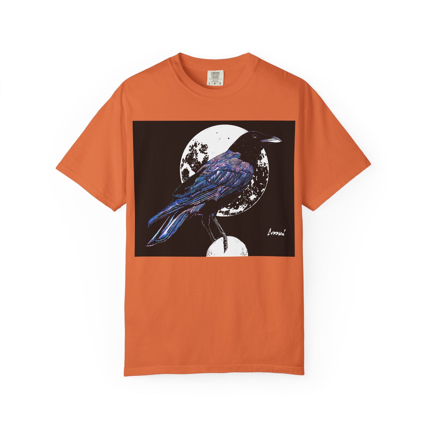 Crow Garment-Dyed T-Shirt for Nature Lovers