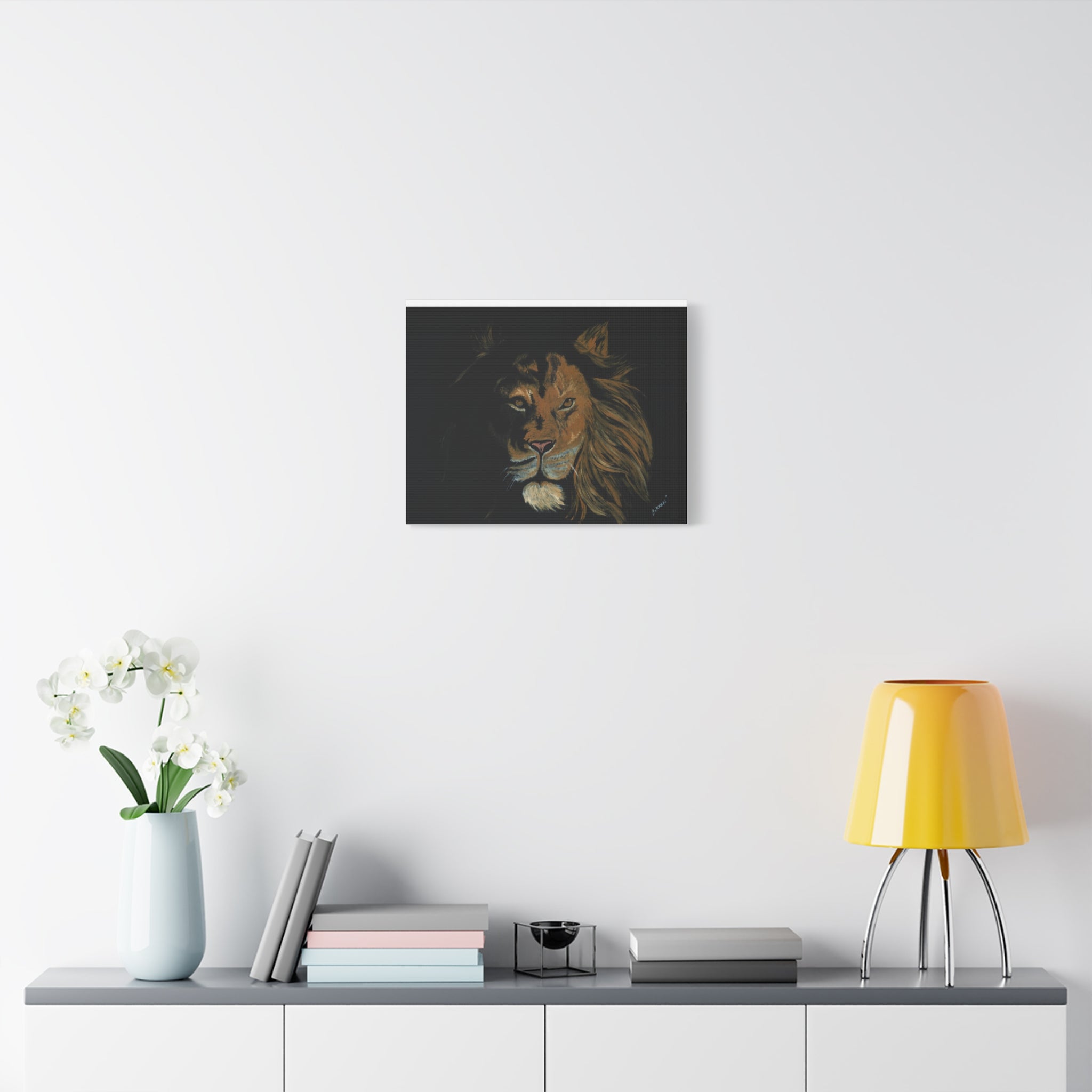 Lion Canvas Art – Original Hand-Painted Realistic