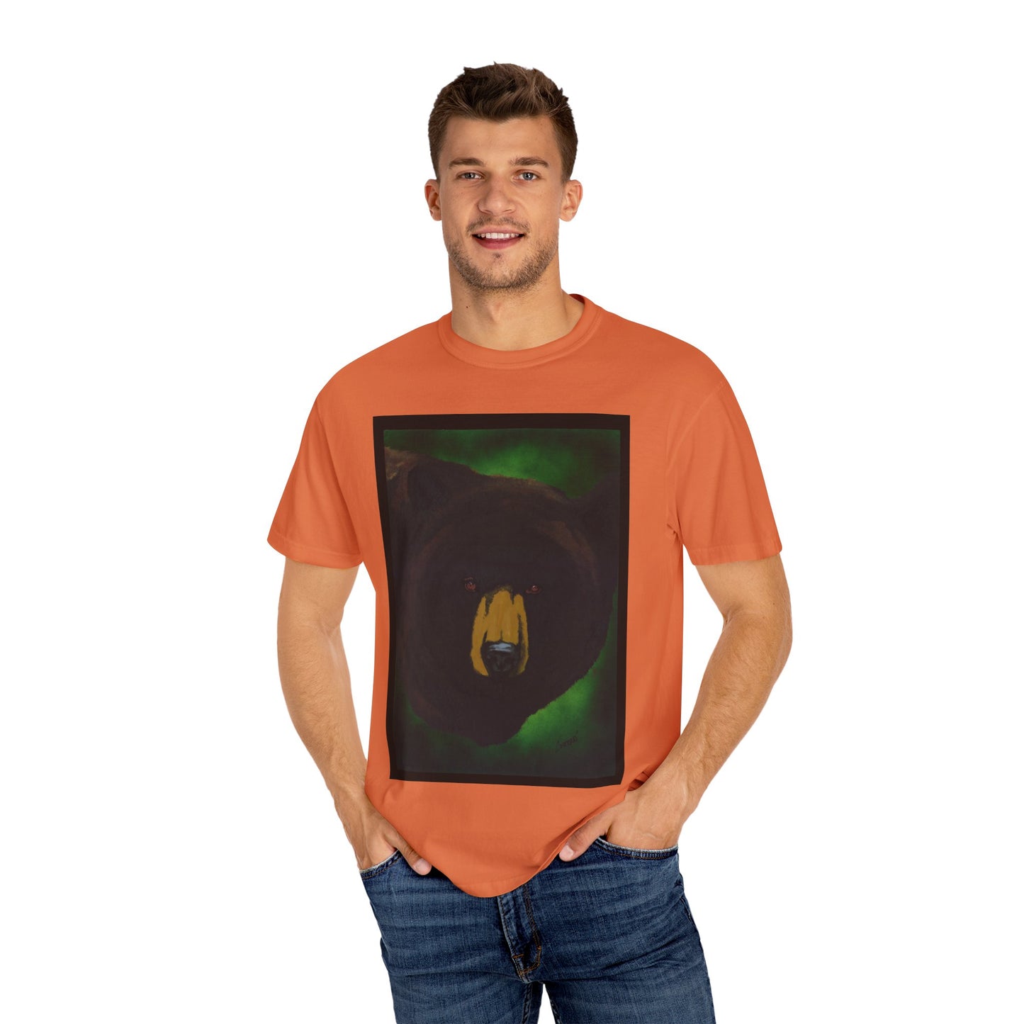 Brown Bear Unisex Garment-Dyed T-Shirt - Nature Apparel