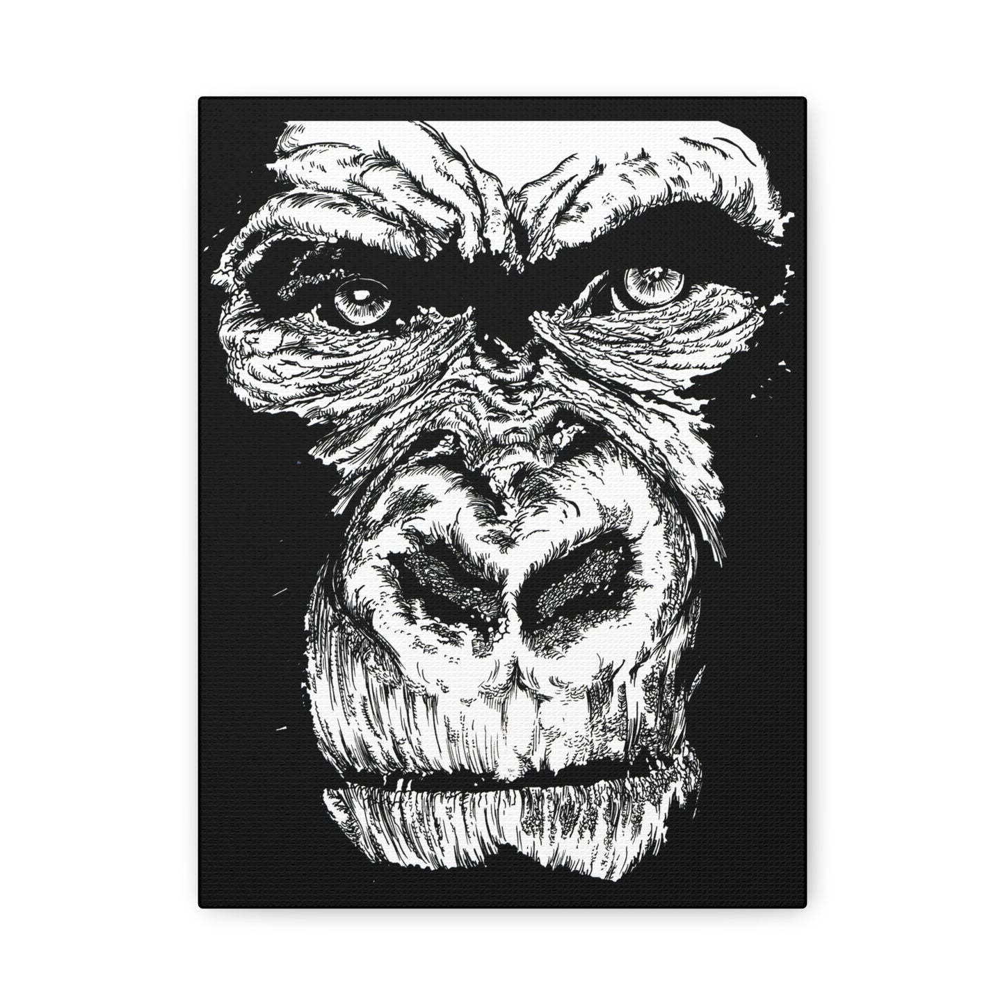 Gorilla Wall Art, Gorilla Print, Hand-Drawn Gorilla
