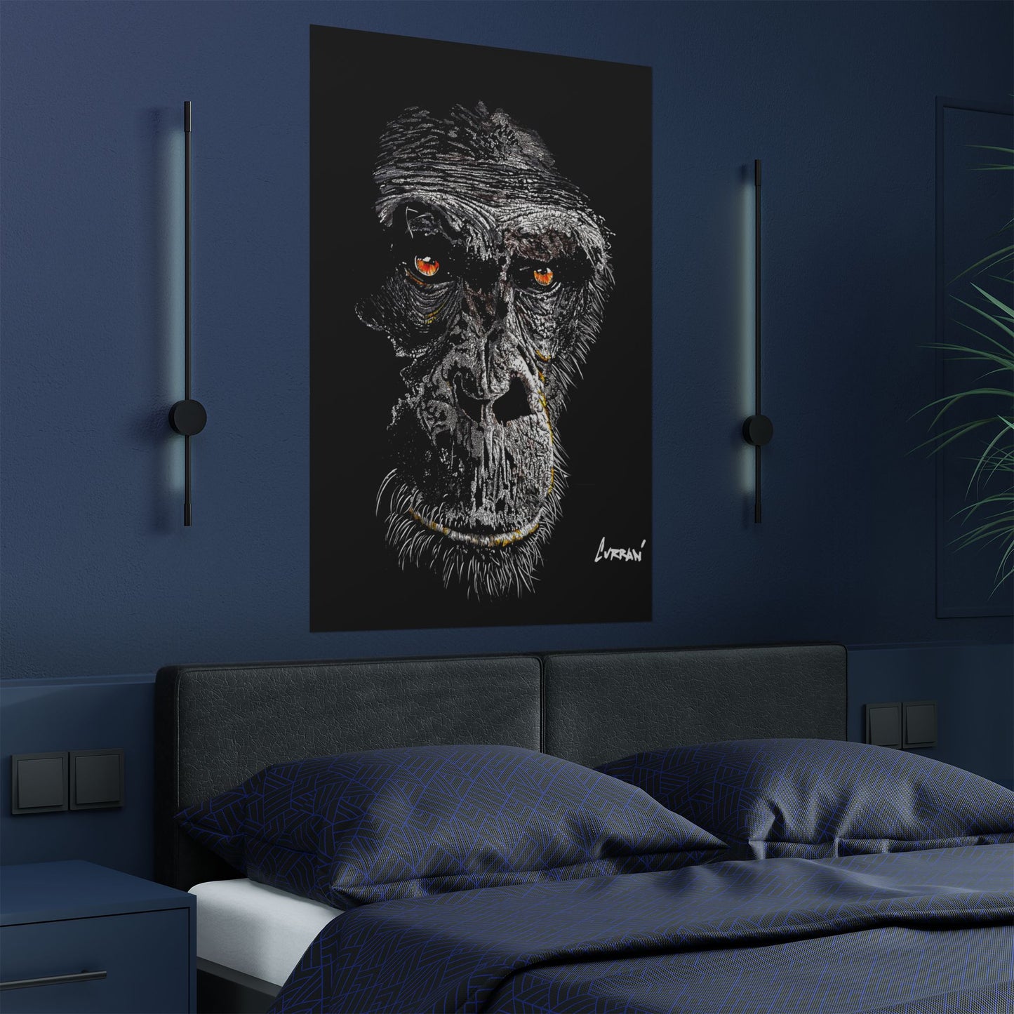 Gorilla Art Satin Poster - 300gsm | Bold Animal Wall Décor