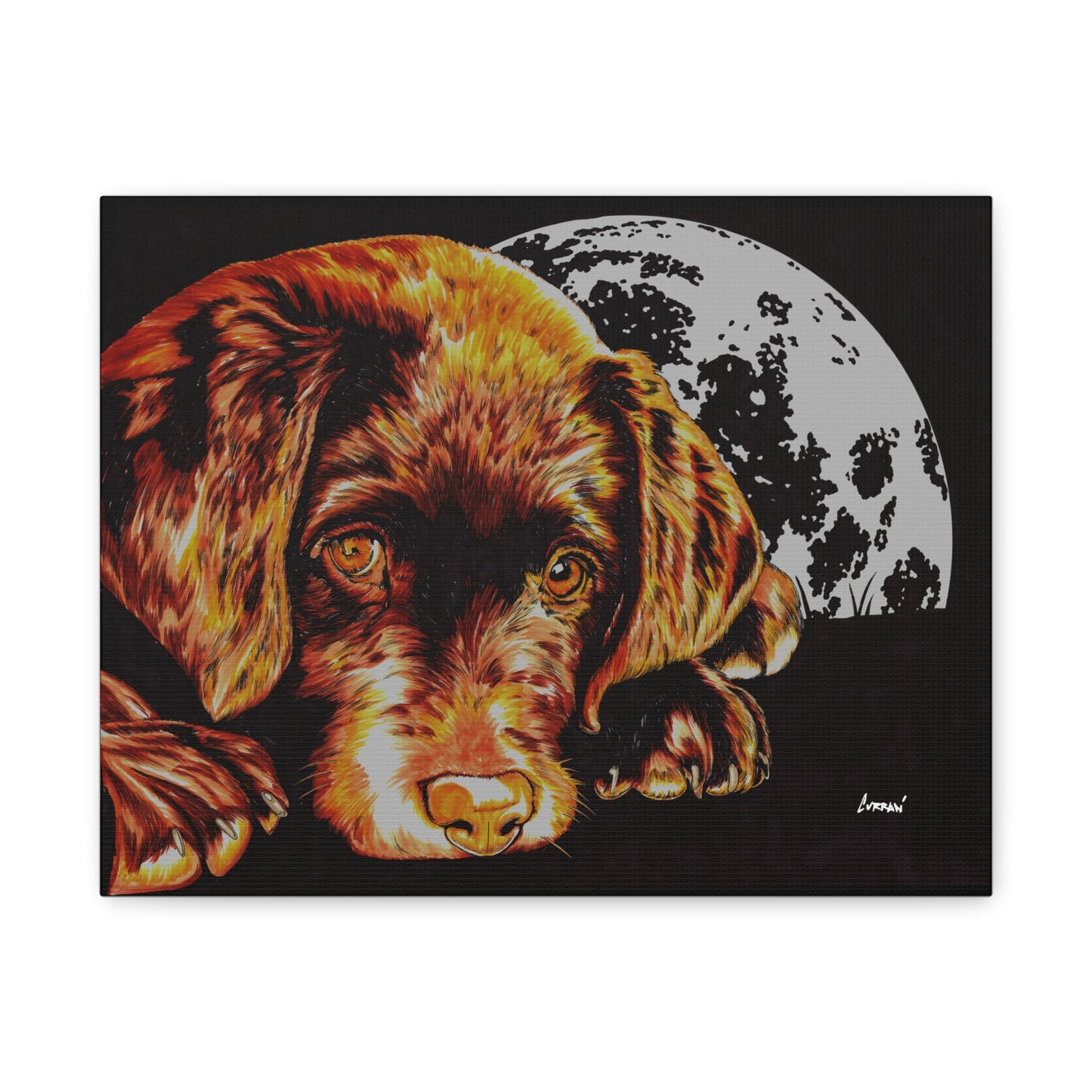 Chocolate Lab Puppy Wall Art Print of the Original