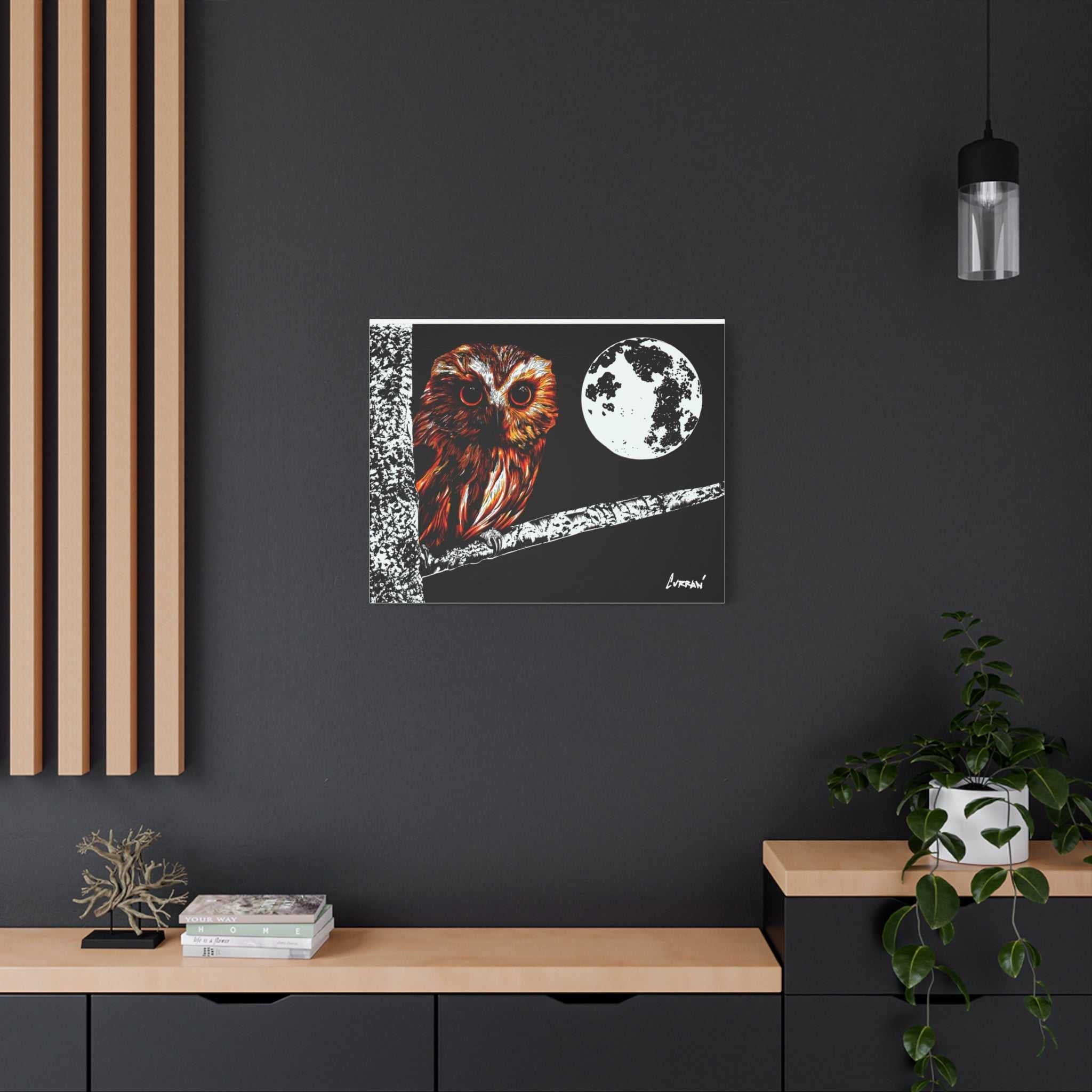 Owl in a Tree, print of my original hand drawn art