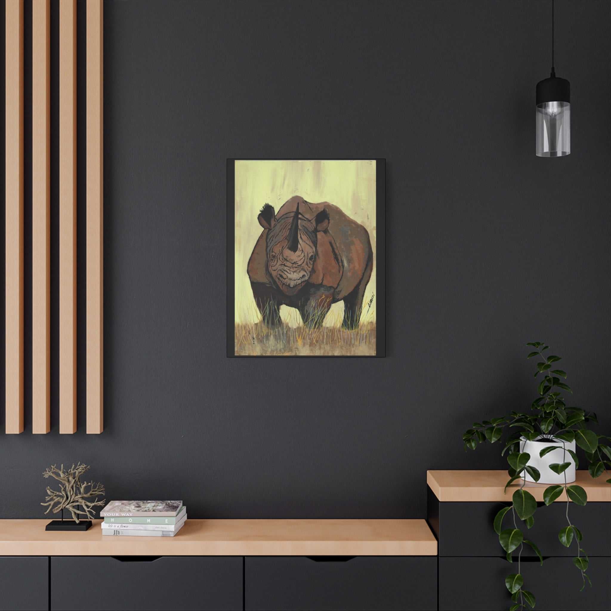 Transform your space with our stunning Rhino Wall Art Print of the Original, hand drawn wall art of a Rhino masterpiece. Elevate your décor now!