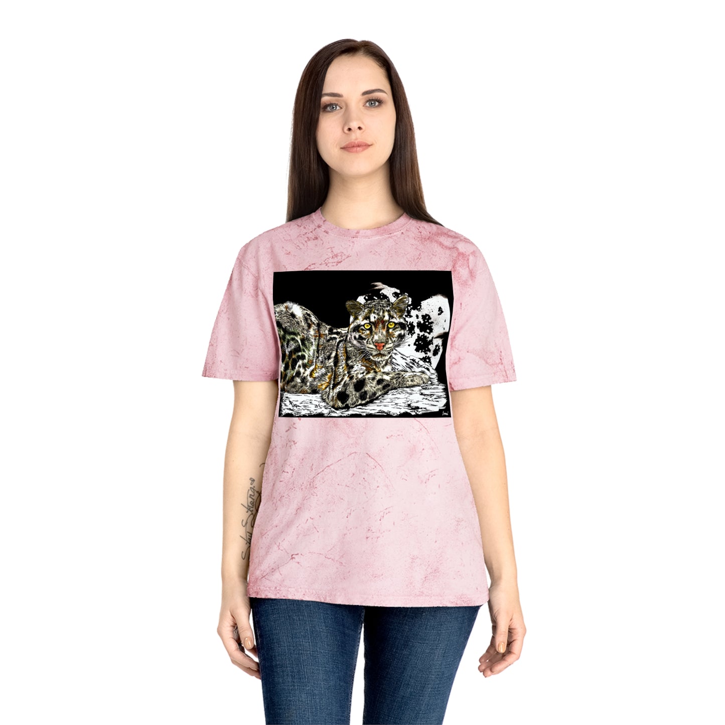 Leopard in the Moonlight T Shirt Original Hand Drawn Art