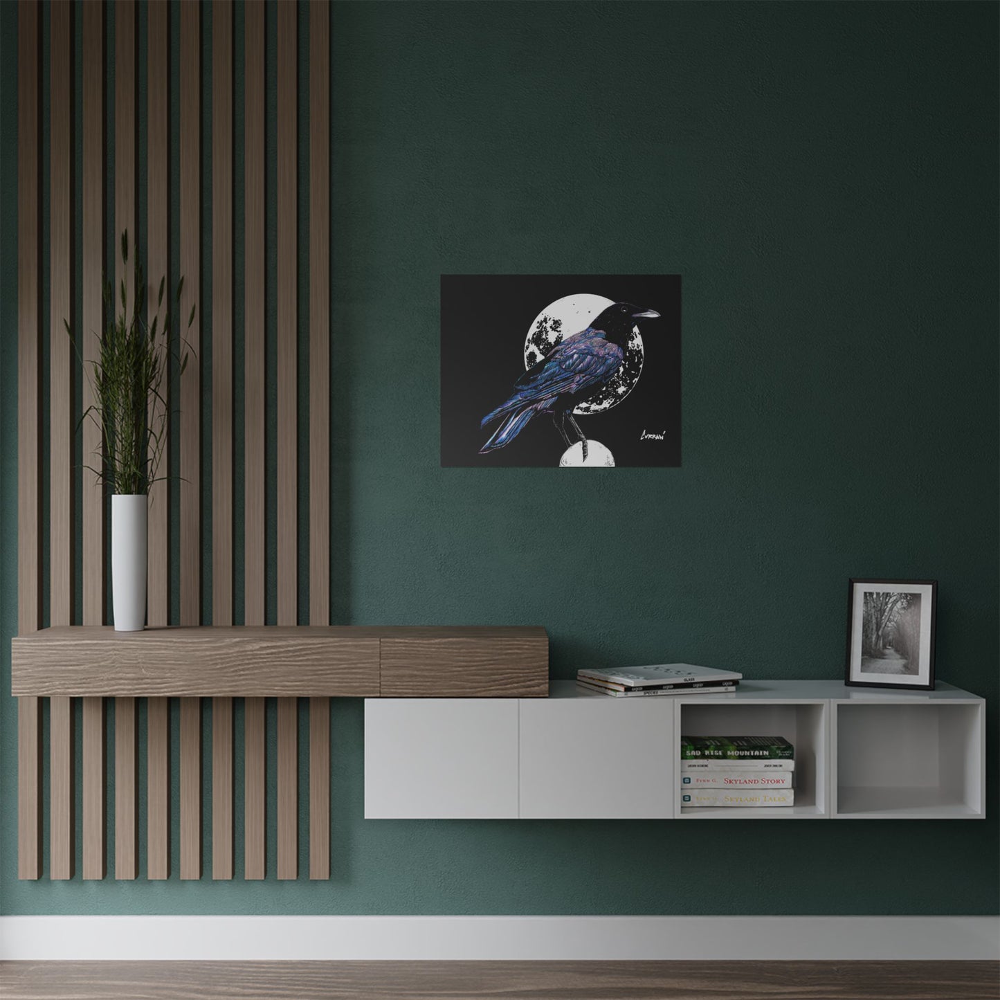 Mystical Crow Satin Poster - 300gsm Art Print