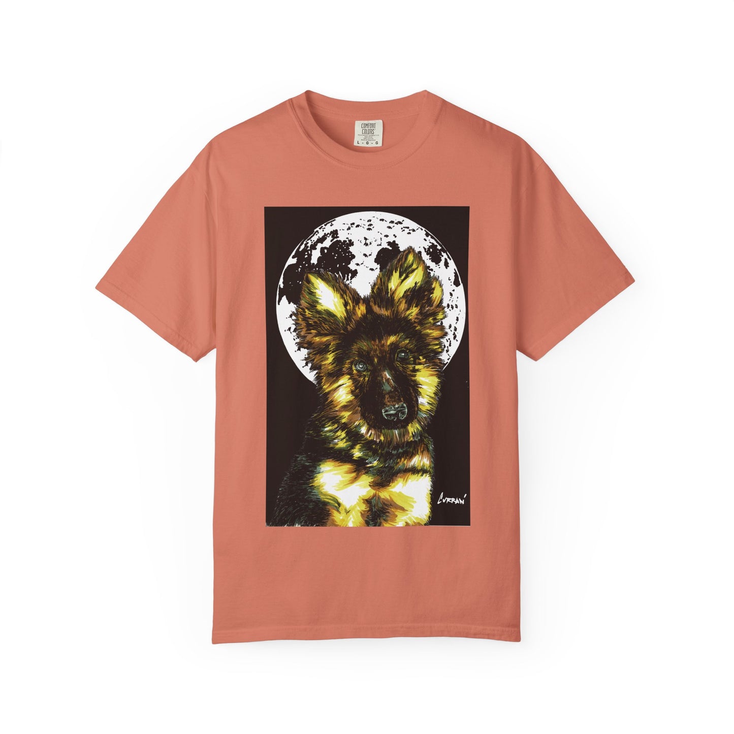 German Sheppard Puppy Unisex T-shirt - Hand Drawn Art