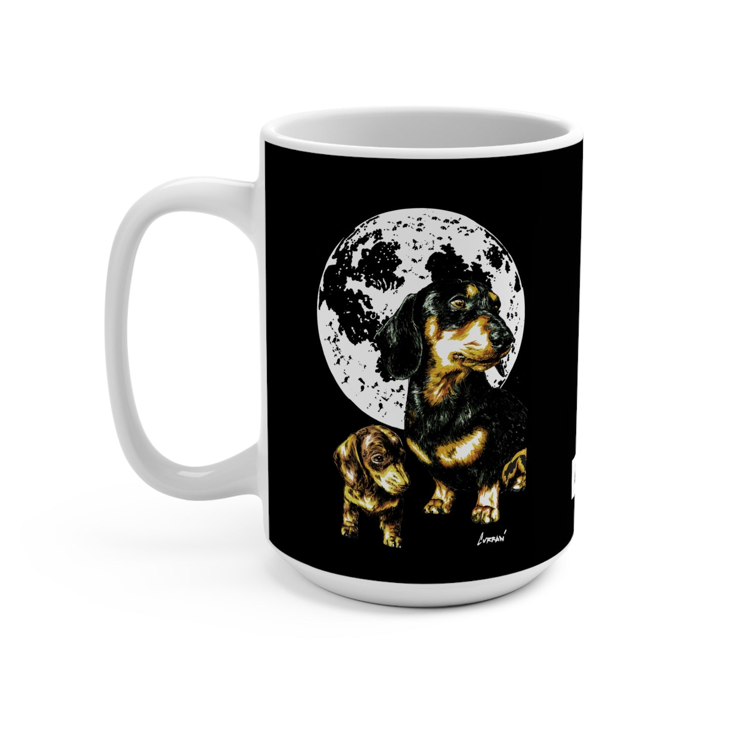 Dachshund Dog Lover's 15oz Moonlit Mug - for Pet Owners