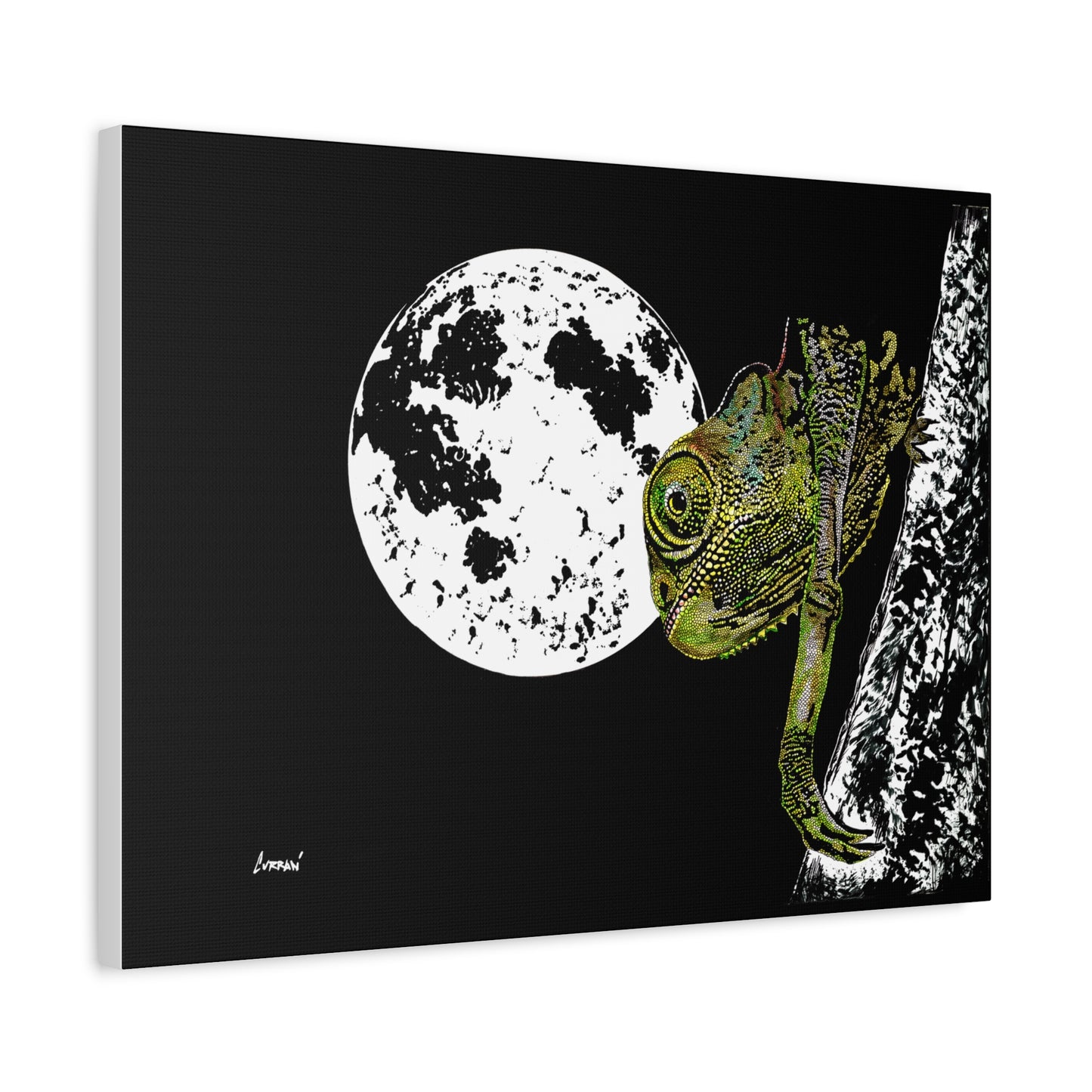 Chameleon Print of the Original, hand drawn wall art
