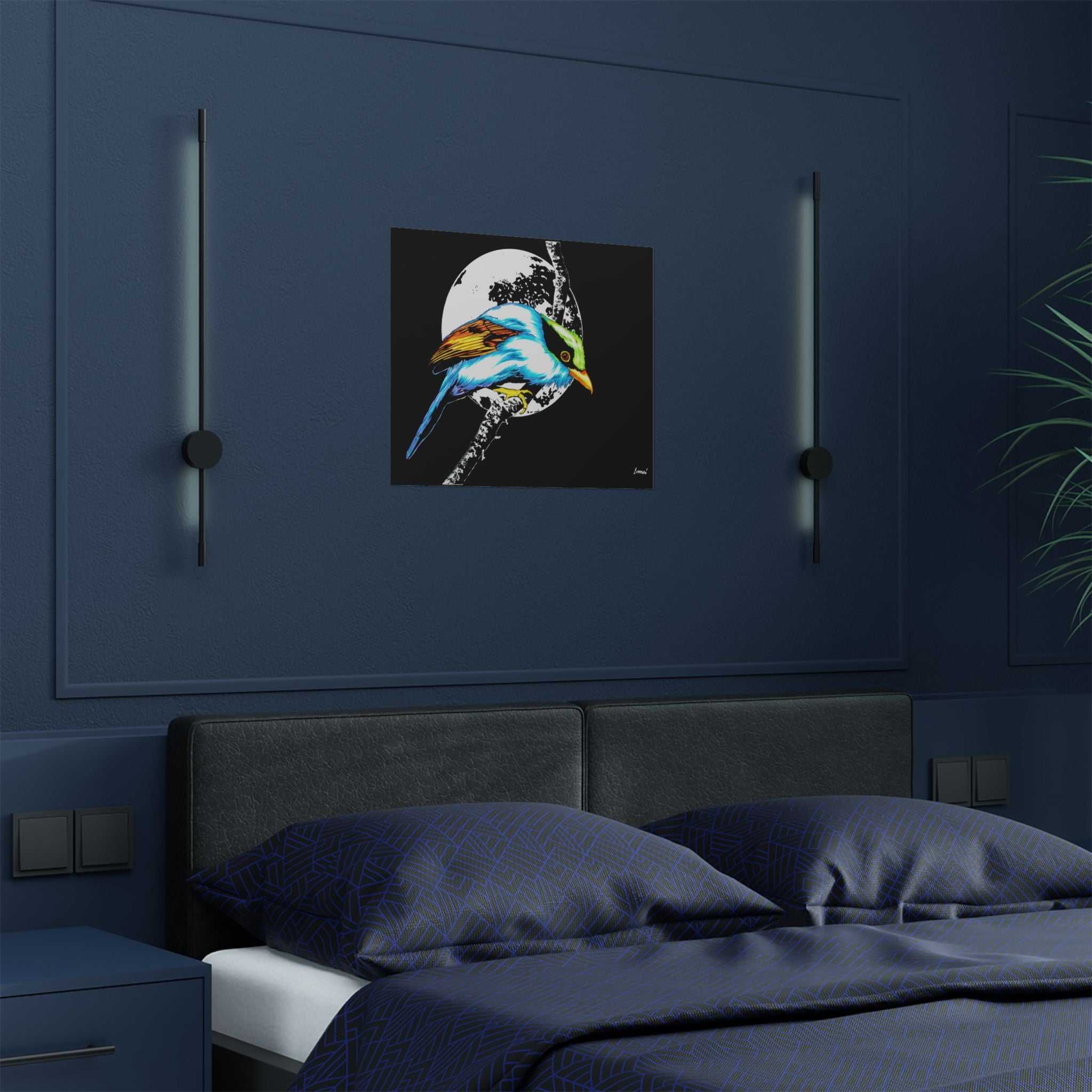 Bring nature's beauty into your space with our Vibrant Bird Satin Poster - Wall Art Print for Nature Lovers. Elevate your walls now!