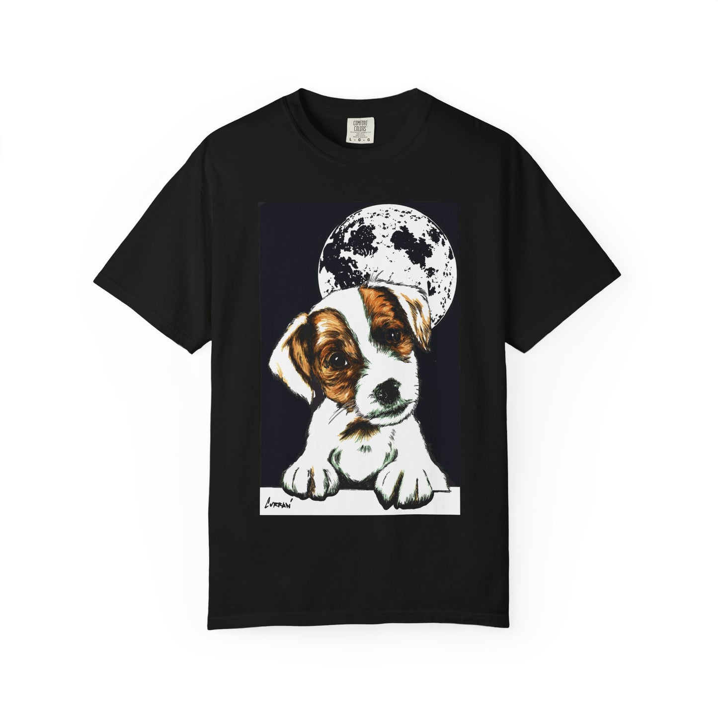 Moonlit Beagle Puppy Unisex Garment-Dyed T-shirt – Perfect for Animal Lovers