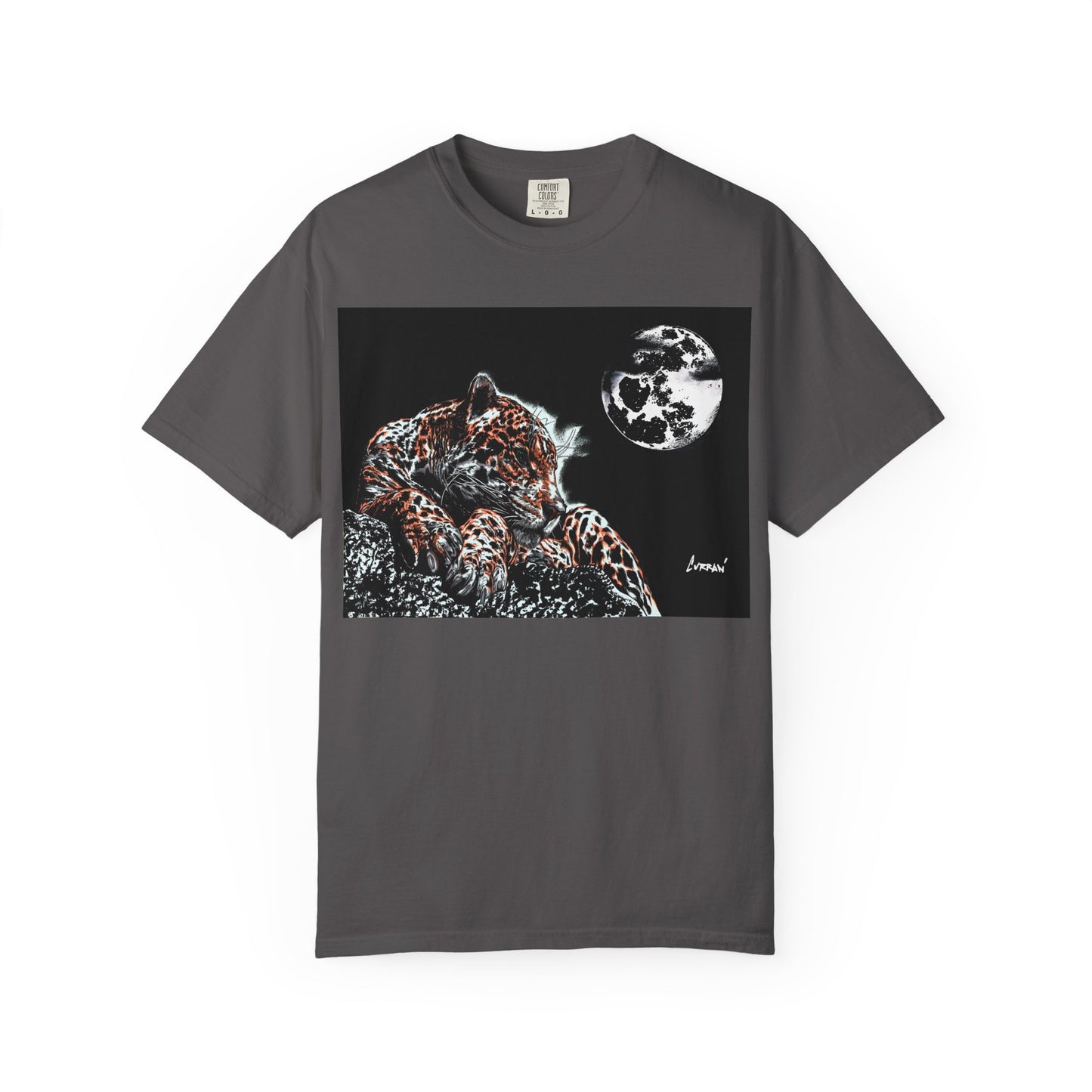 Moonlit Leopard Unisex Garment-Dyed T-Shirt