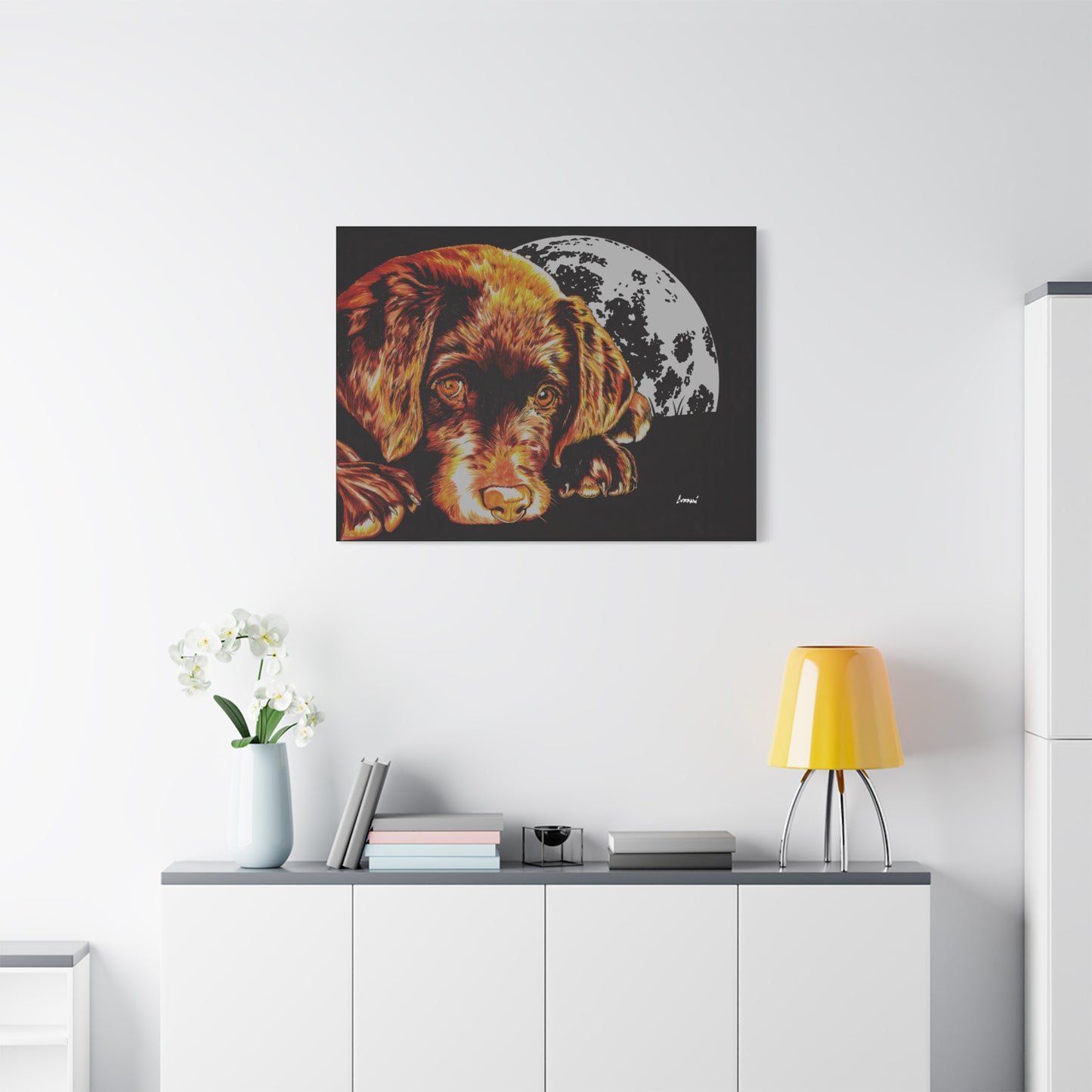Chocolate Lab Puppy Wall Art Print of the Original