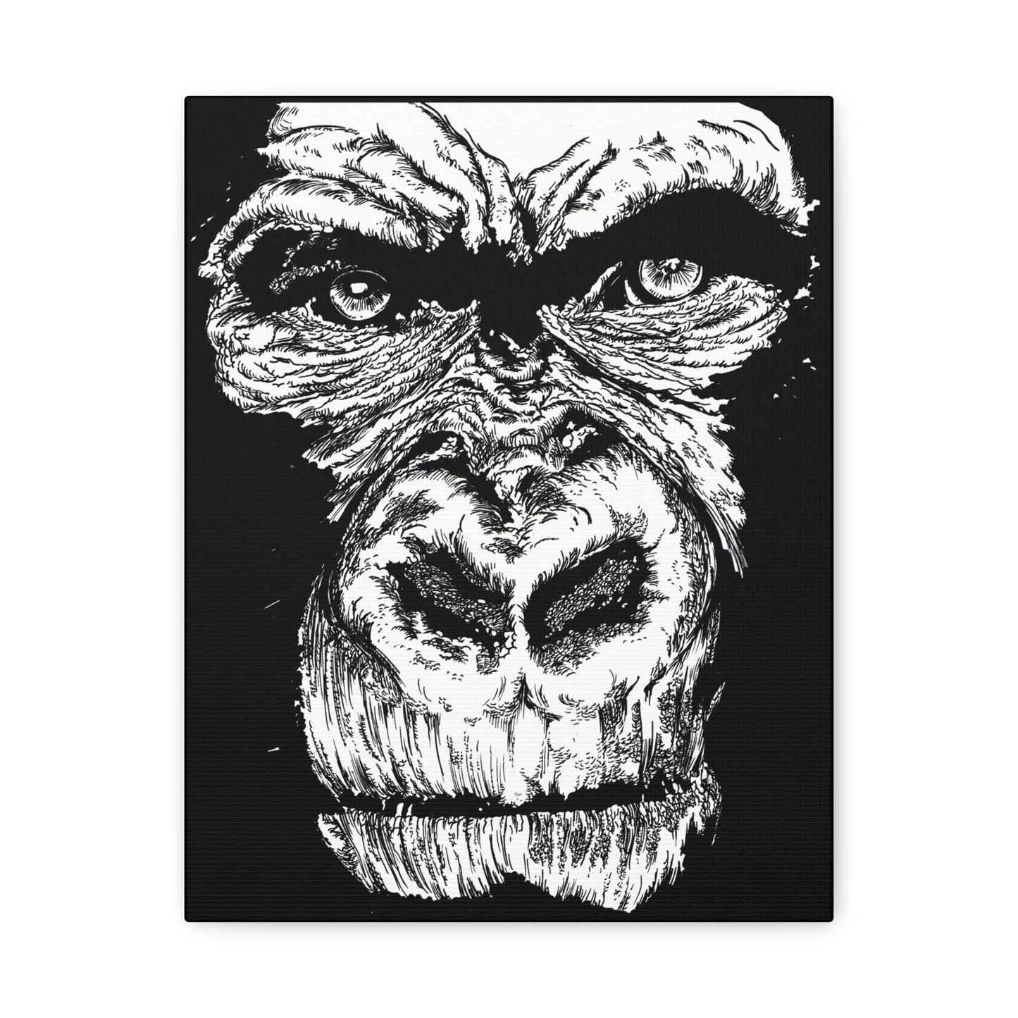 Gorilla Wall Art, Gorilla Print, Hand-Drawn Gorilla