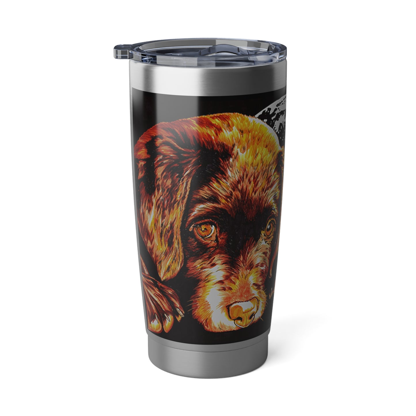Chocolate Lab Puppy 20oz Tumbler, Original Wall Art