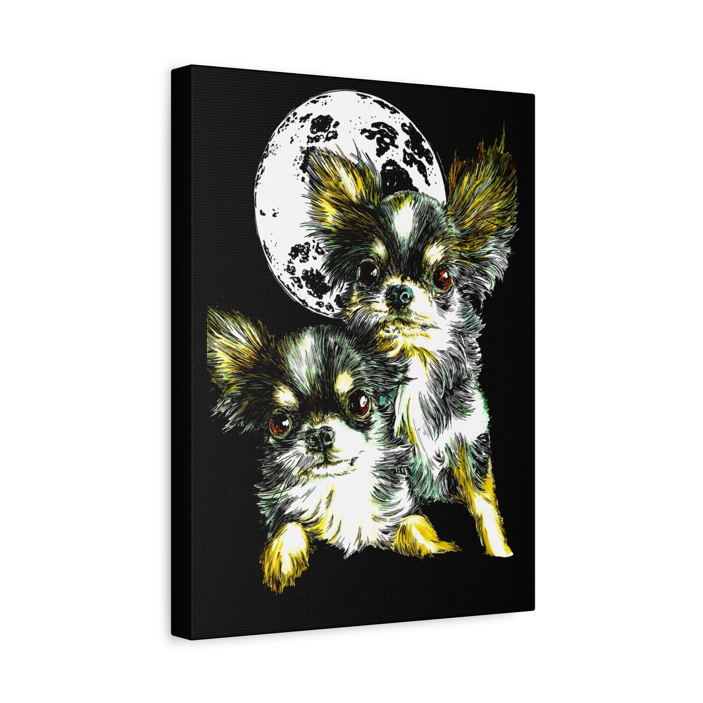 Chihuahuas Wall Art Print of the Original, hand drawn art