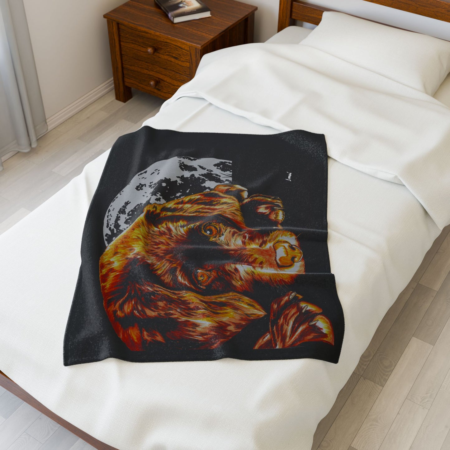 Chocolate Lab Puppy Velveteen Plush Blanket Stunning Design