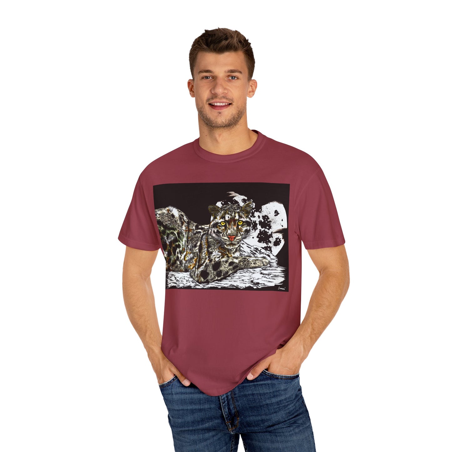 Wild Cat Art T-shirt for Animal Lovers