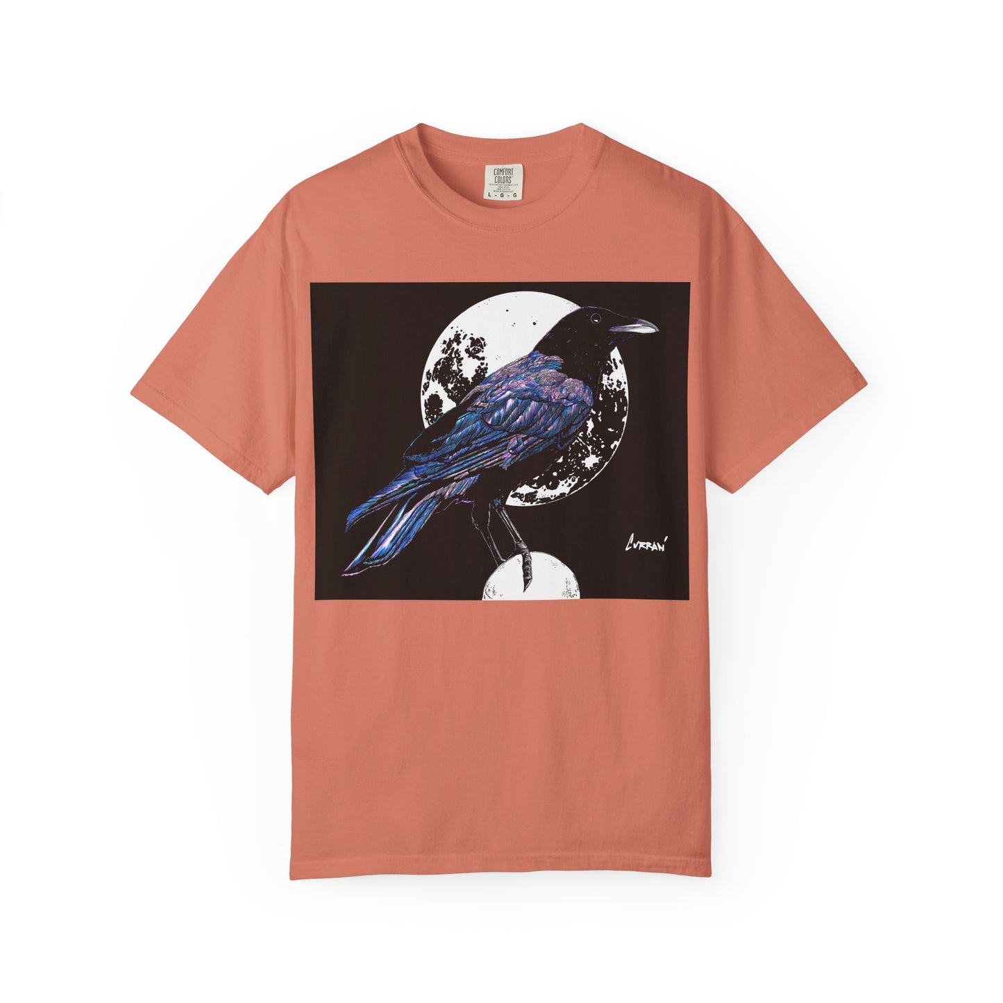 Crow Garment-Dyed T-Shirt for Nature Lovers