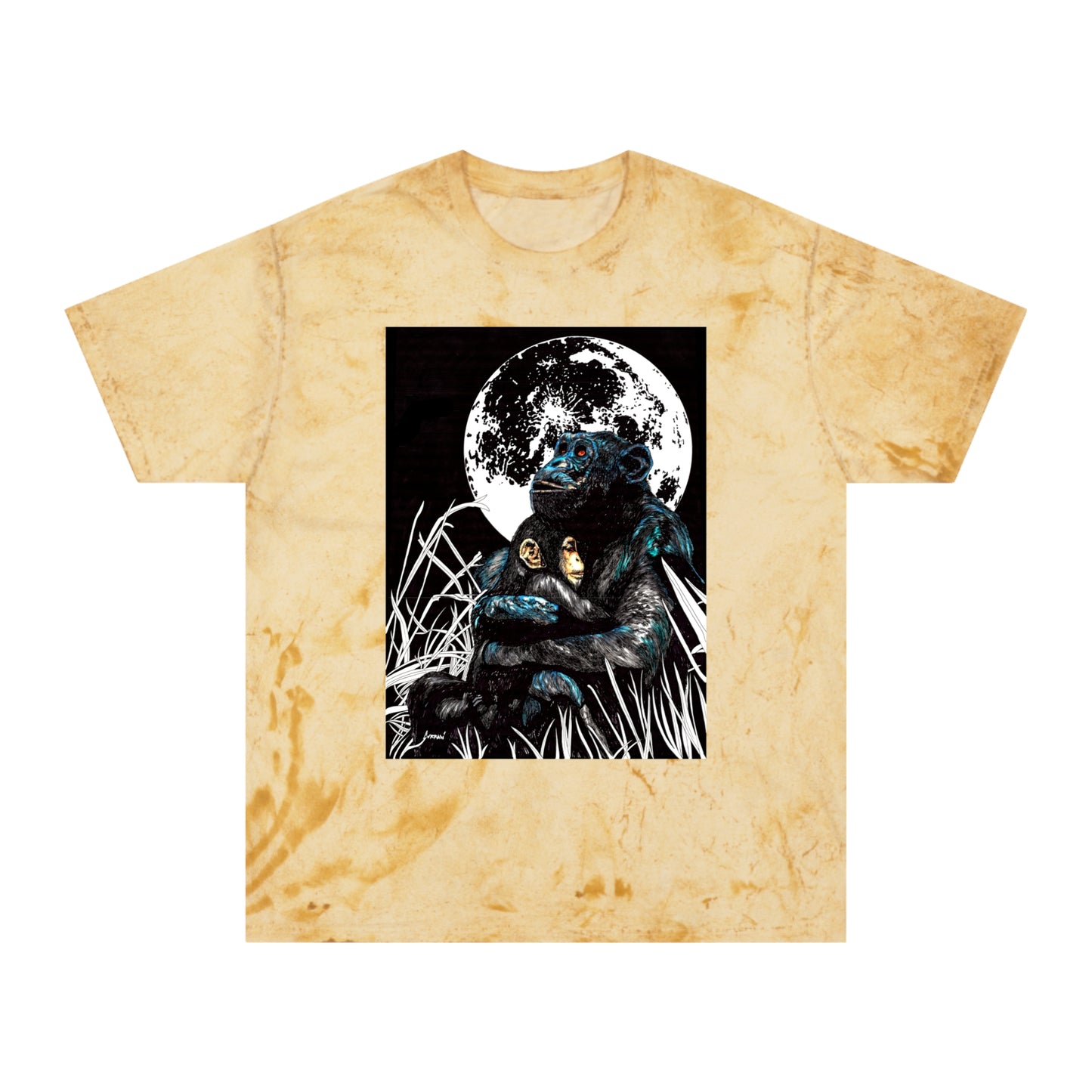 Gorilla and Child T Shirt Original Hand-Drawn Art